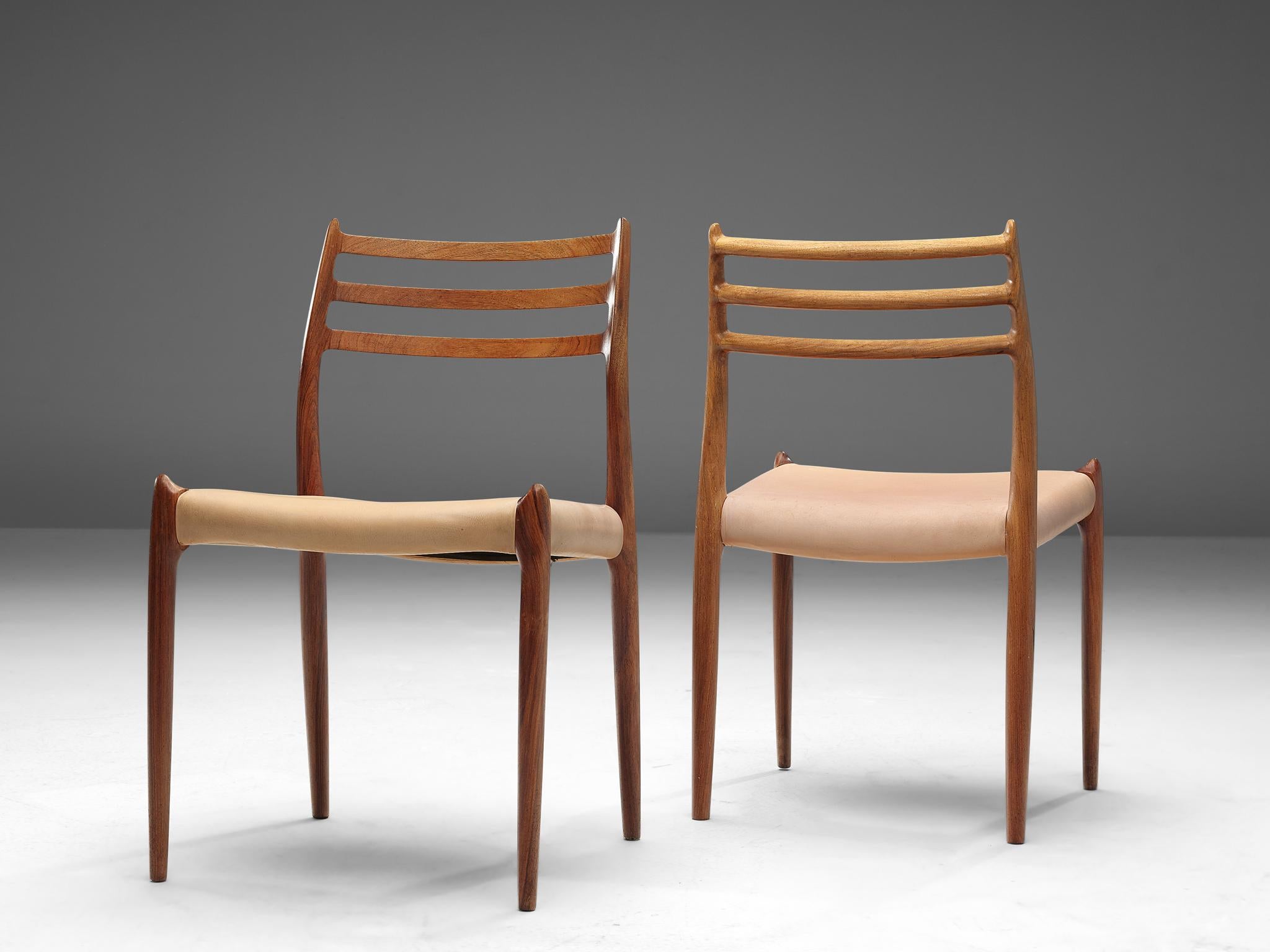 Mid-20th Century Niels Otto Møller Set of Four Dining Chairs