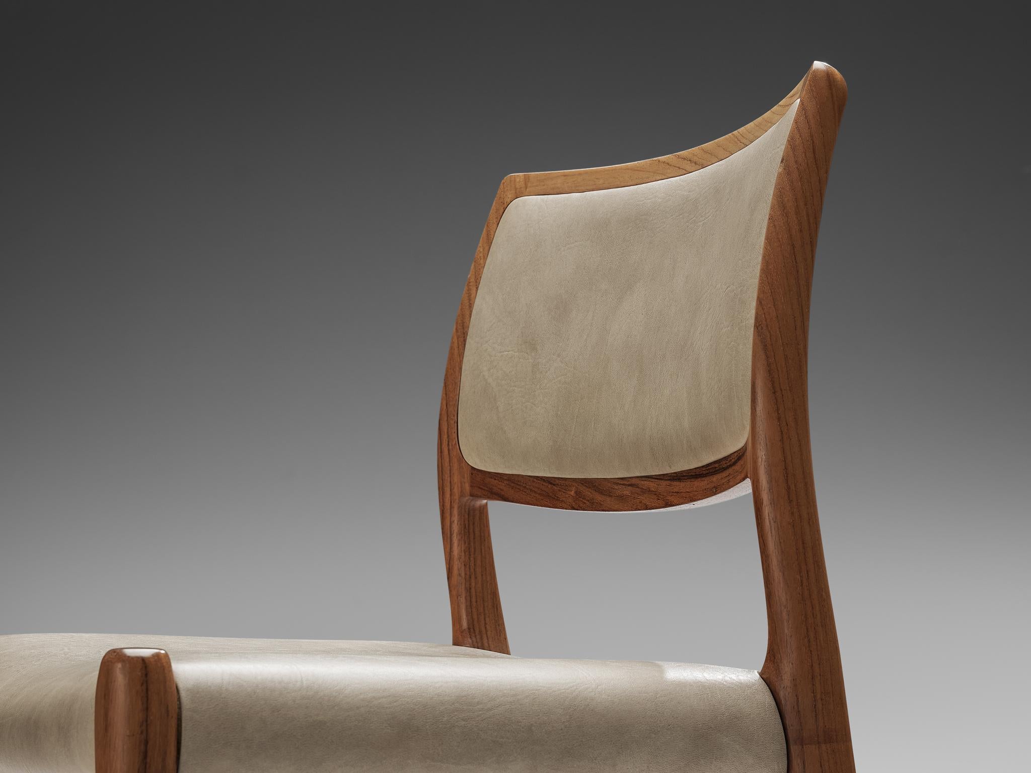 Niels Otto Møller Set of Six Dining Chairs Model 80 in Teak 3
