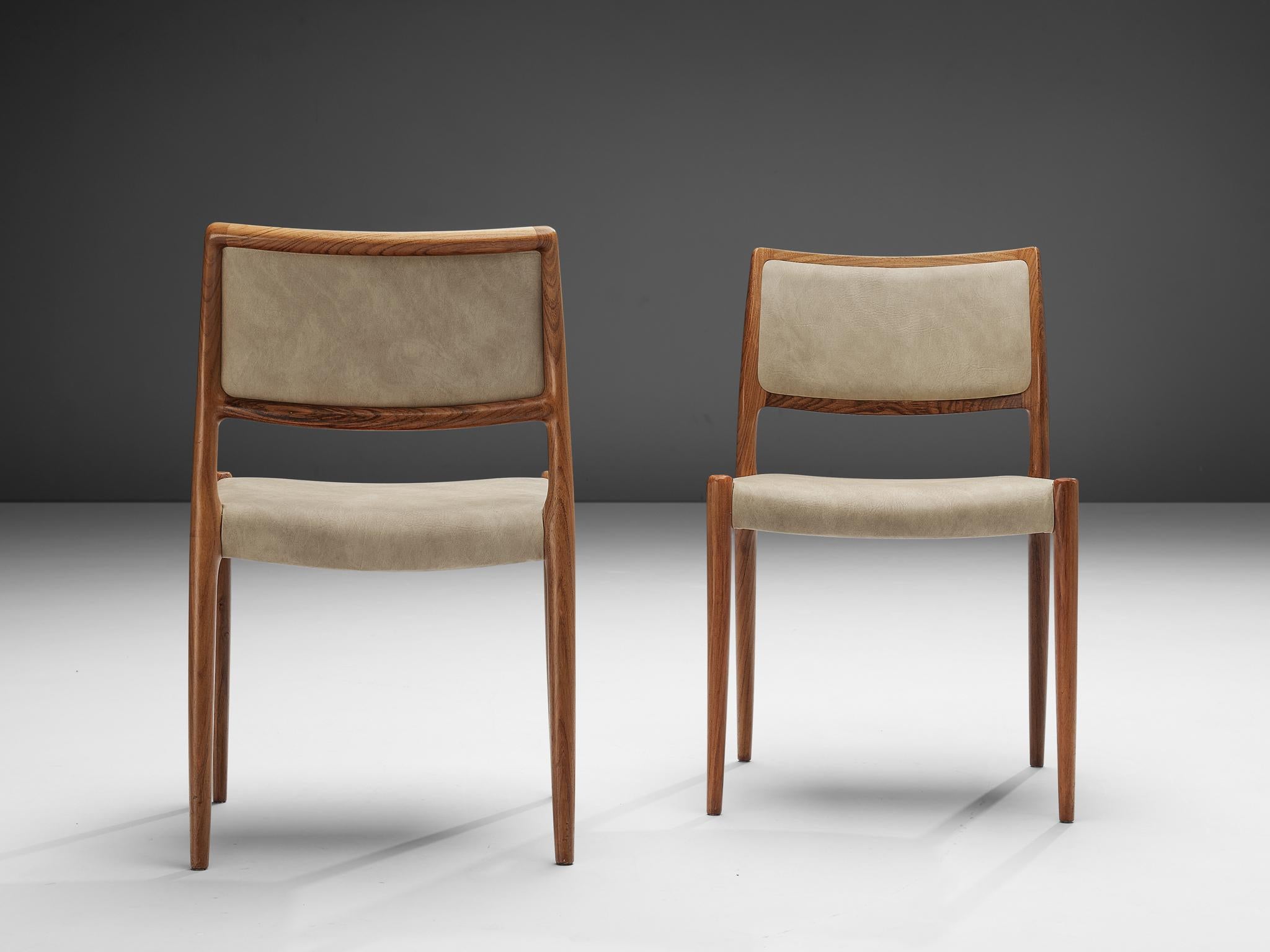 Niels Otto Møller Set of Six Dining Chairs Model 80 in Teak 1