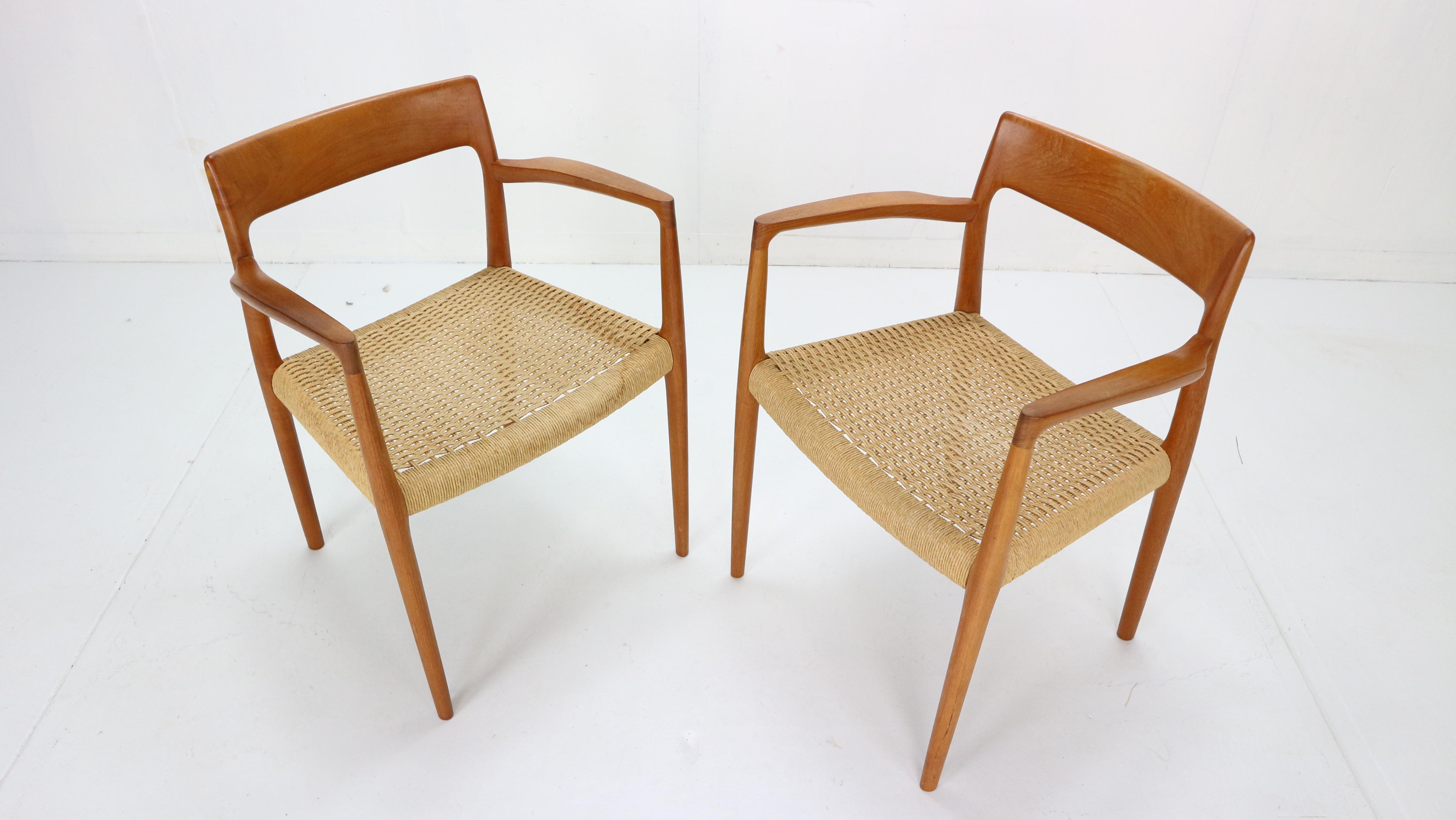 Mid-20th Century Niels Otto Møller Set of Two Armchairs 