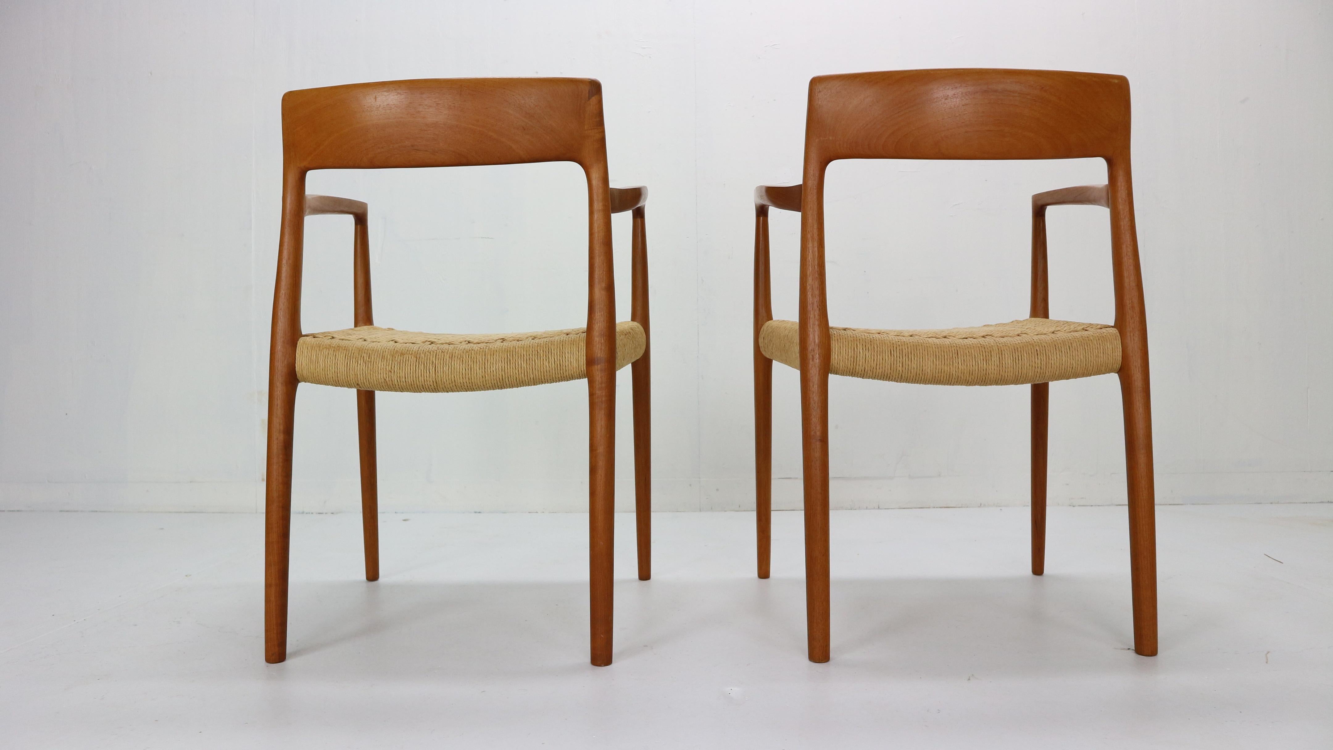 Niels Otto Møller Set of Two Armchairs 