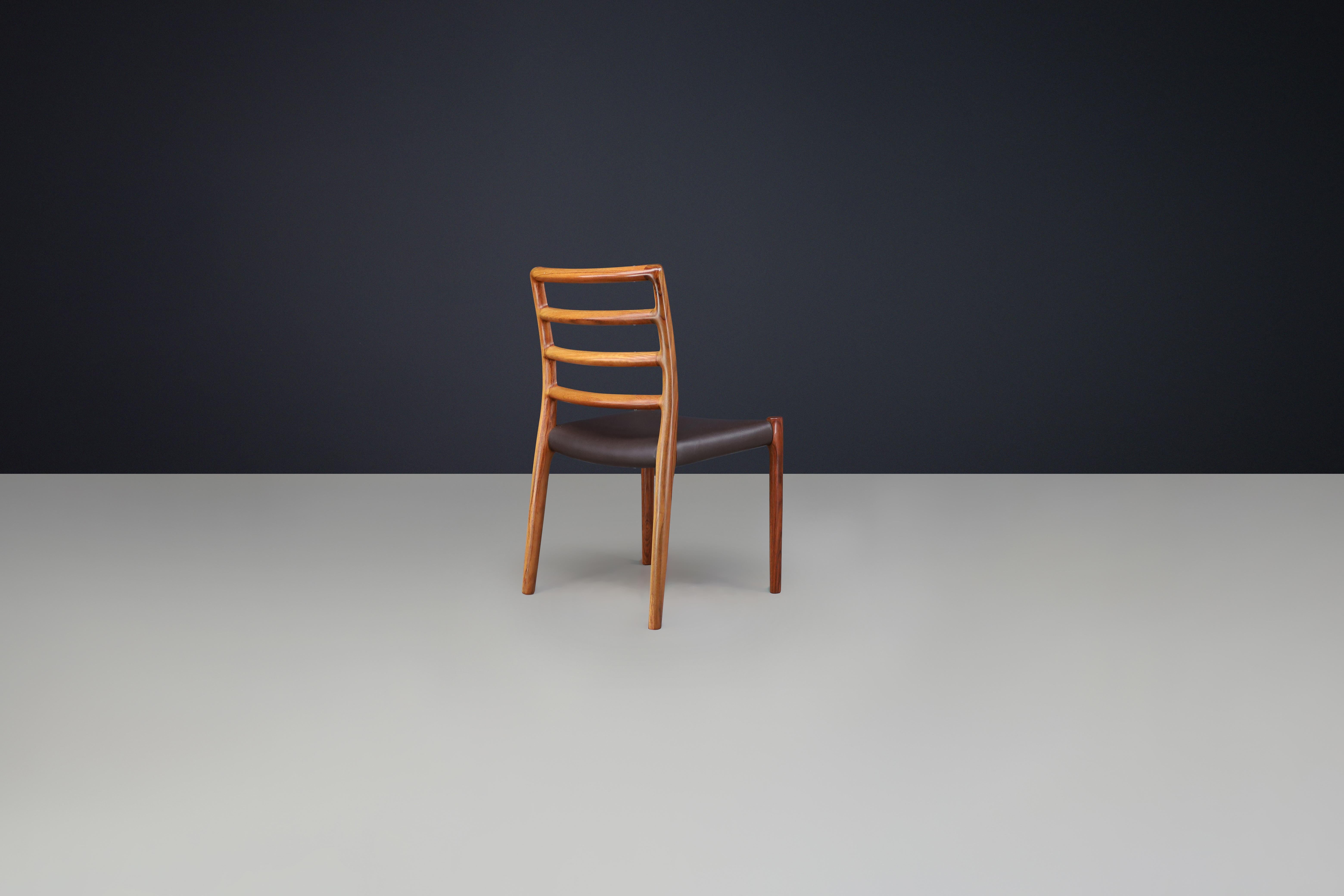 Niels Otto Møller Sechs Stühle für das Esszimmer, Modell 85 von J.L. Møller Mobelfabrik im Angebot 6