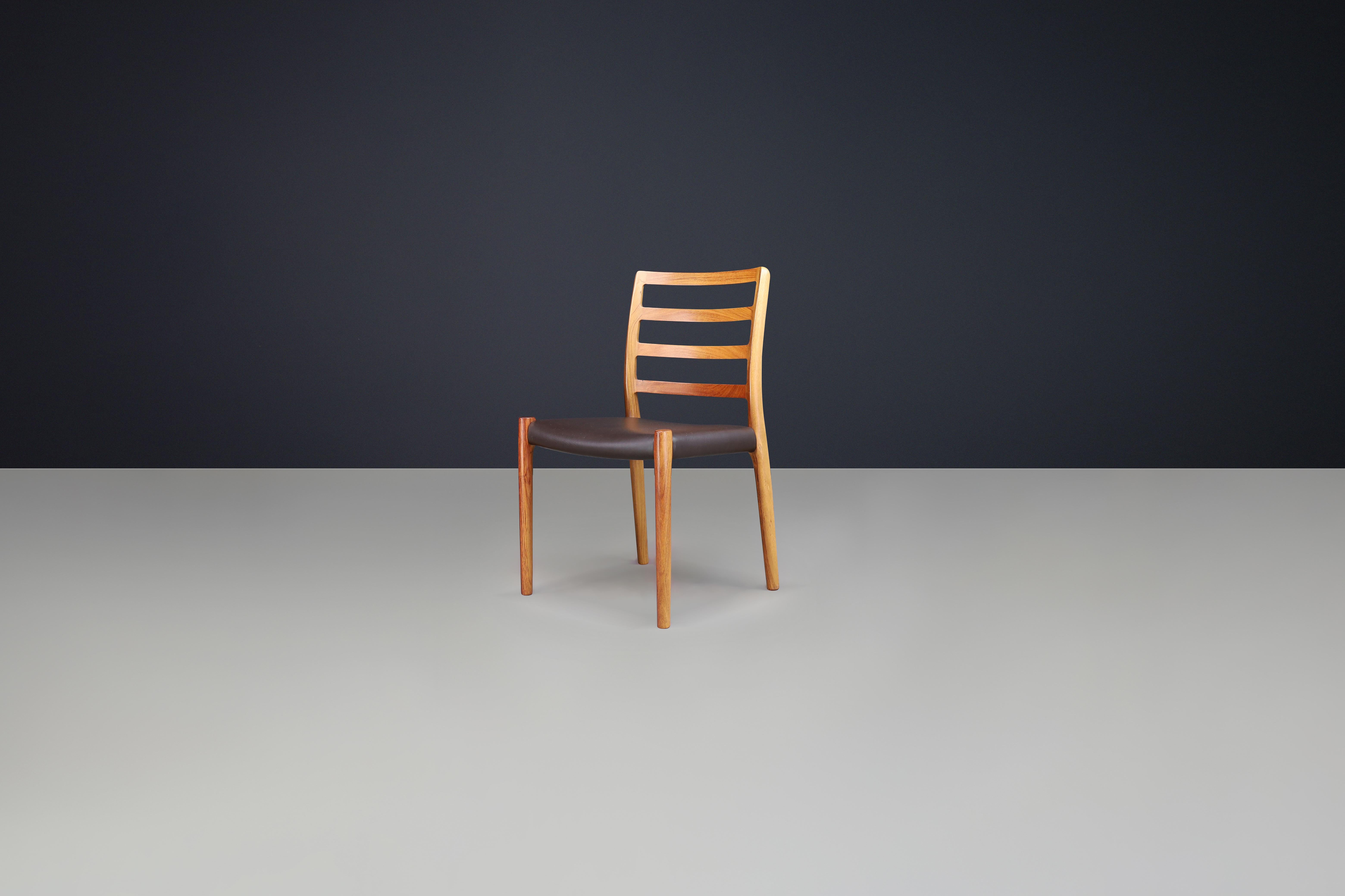 Niels Otto Møller Sechs Stühle für das Esszimmer, Modell 85 von J.L. Møller Mobelfabrik im Angebot 8