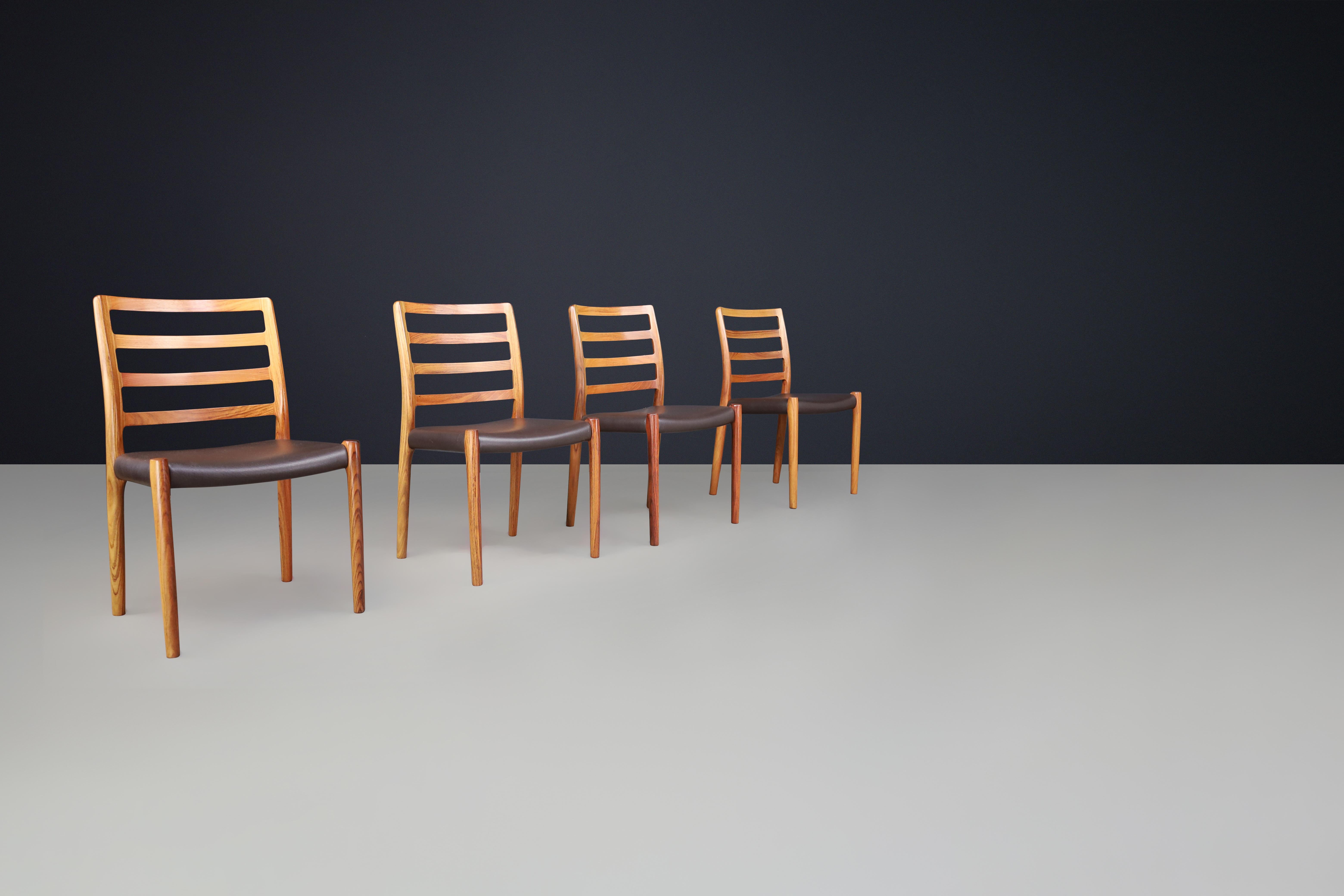 Niels Otto Møller Sechs Stühle für das Esszimmer, Modell 85 von J.L. Møller Mobelfabrik im Angebot 2