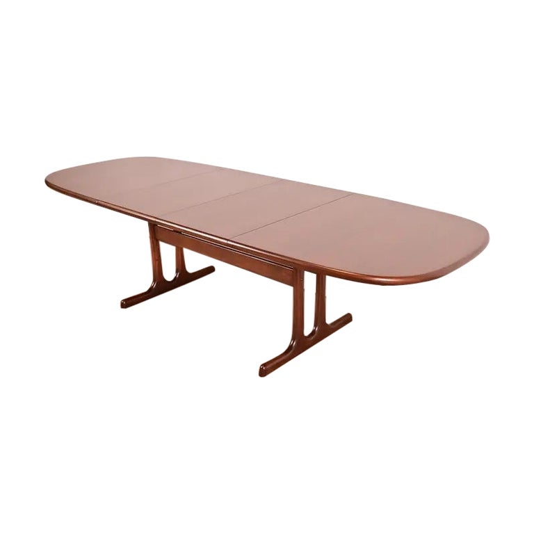 Niels Otto Møller Style Danish Modern Rosewood Dining Table, Newly Refinished