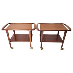 Niels Otto Møller Teak Serving Trolley