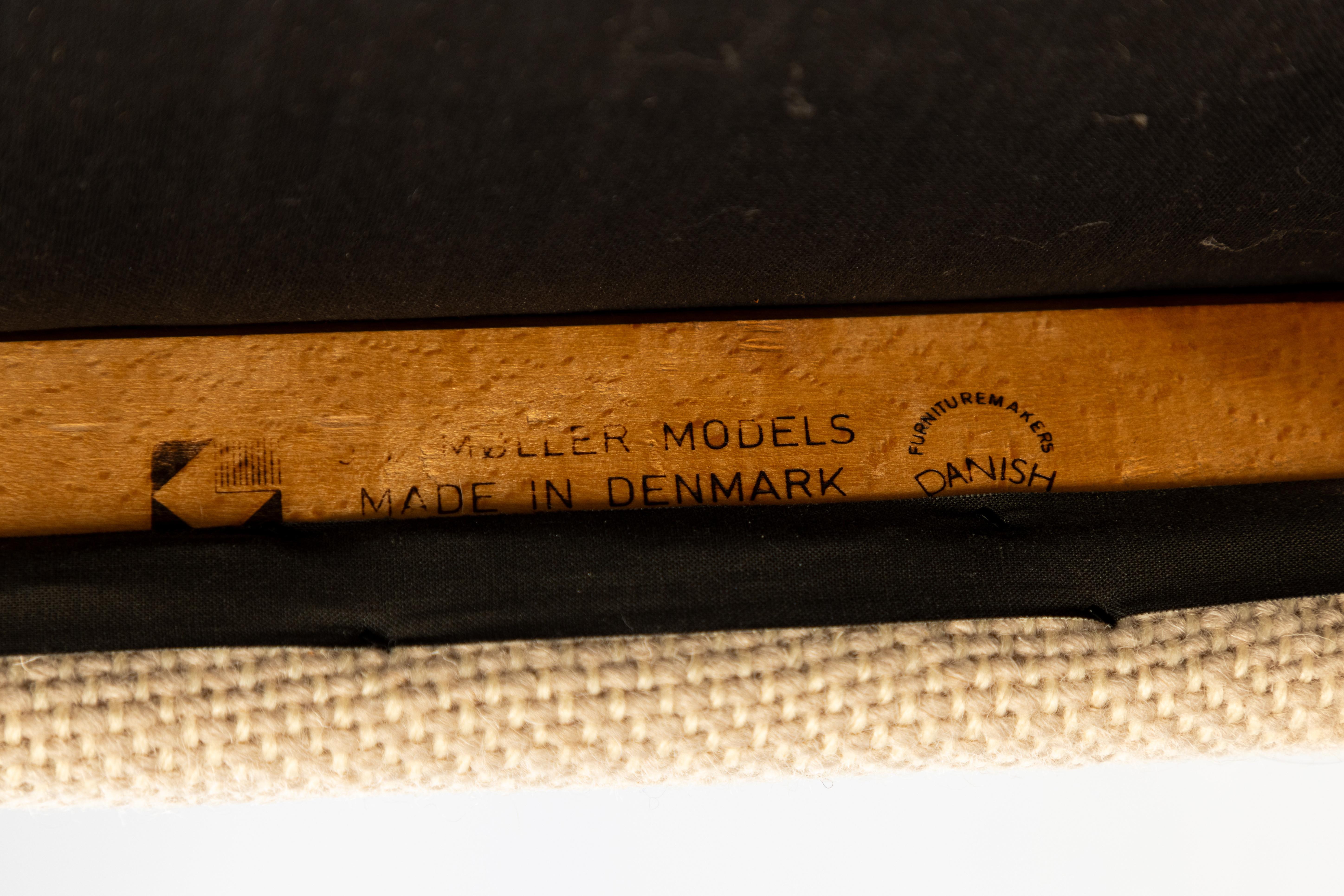 Mid-Century moderno Niels Otto Moller chairs 'Model 82' in Rosewood Denmark 1960 in vendita