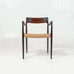 Niels Otto Moller Armchair Model 57, Rosewood and Papercord