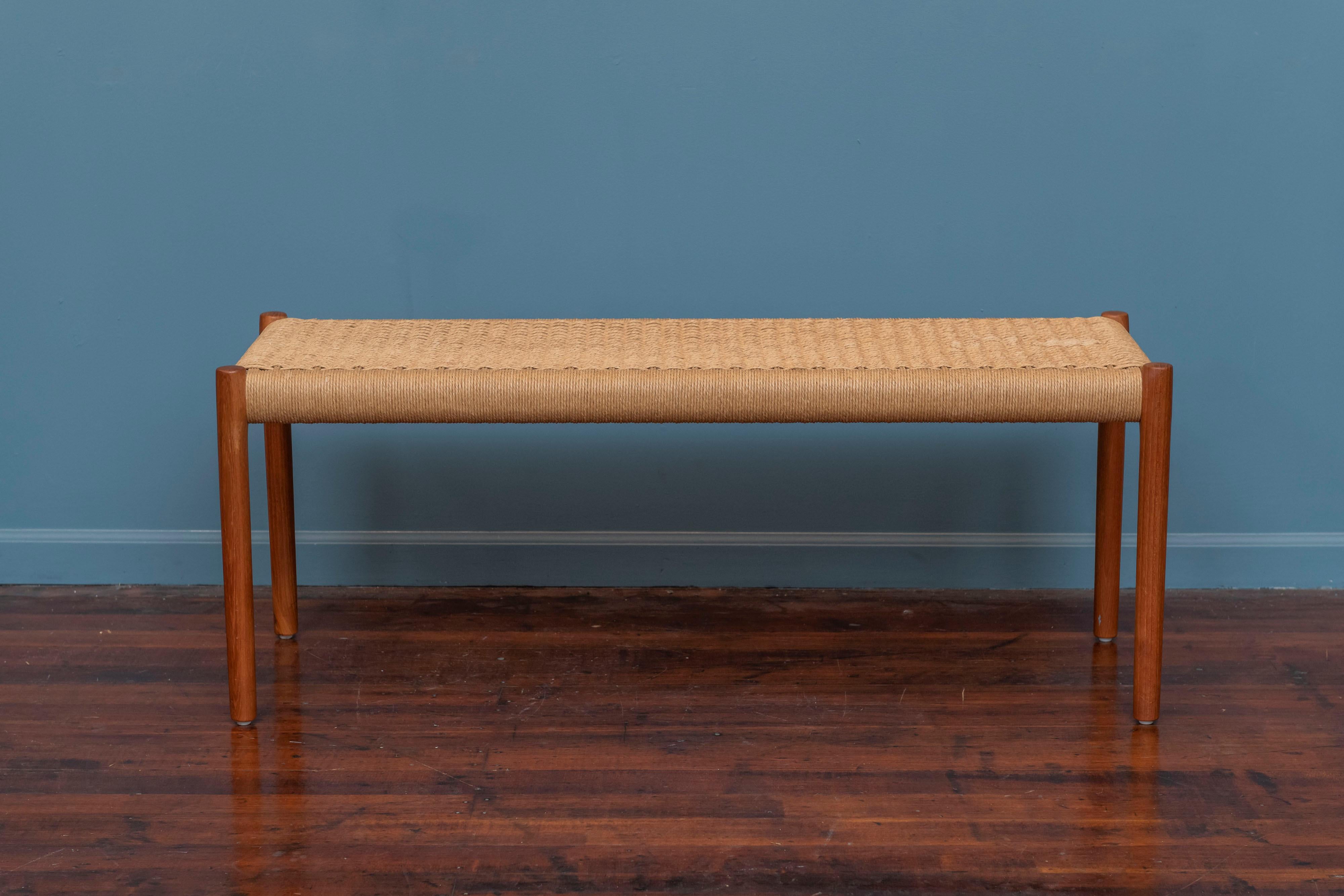 Scandinavian Modern Niels Otto Moller Bench Model 63A