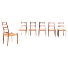 Niels Otto Moller dining chairs model 82 teak Denmark 1971