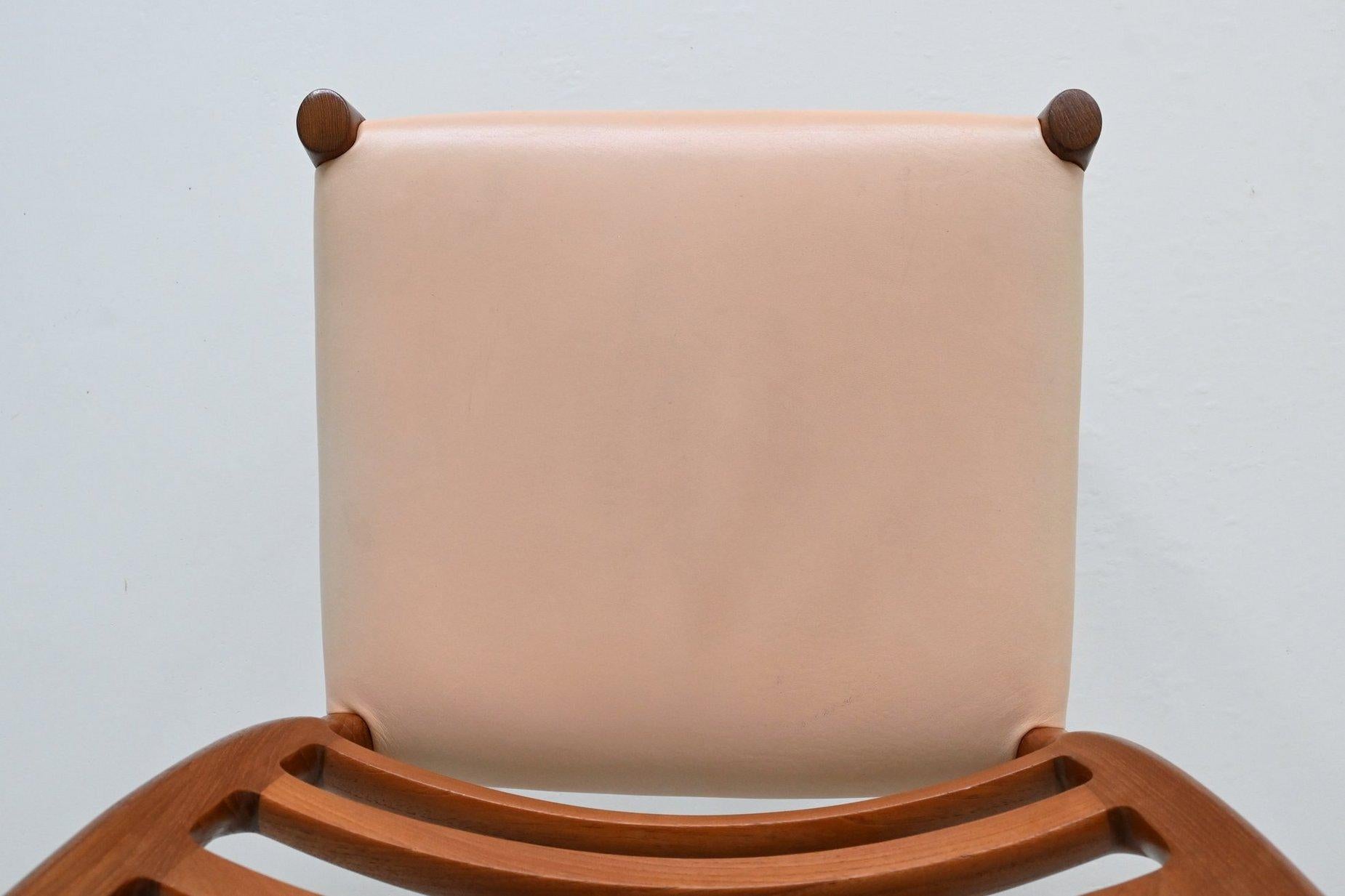 Niels Otto Moller dining chairs model 85 teak Denmark 1960 For Sale 10