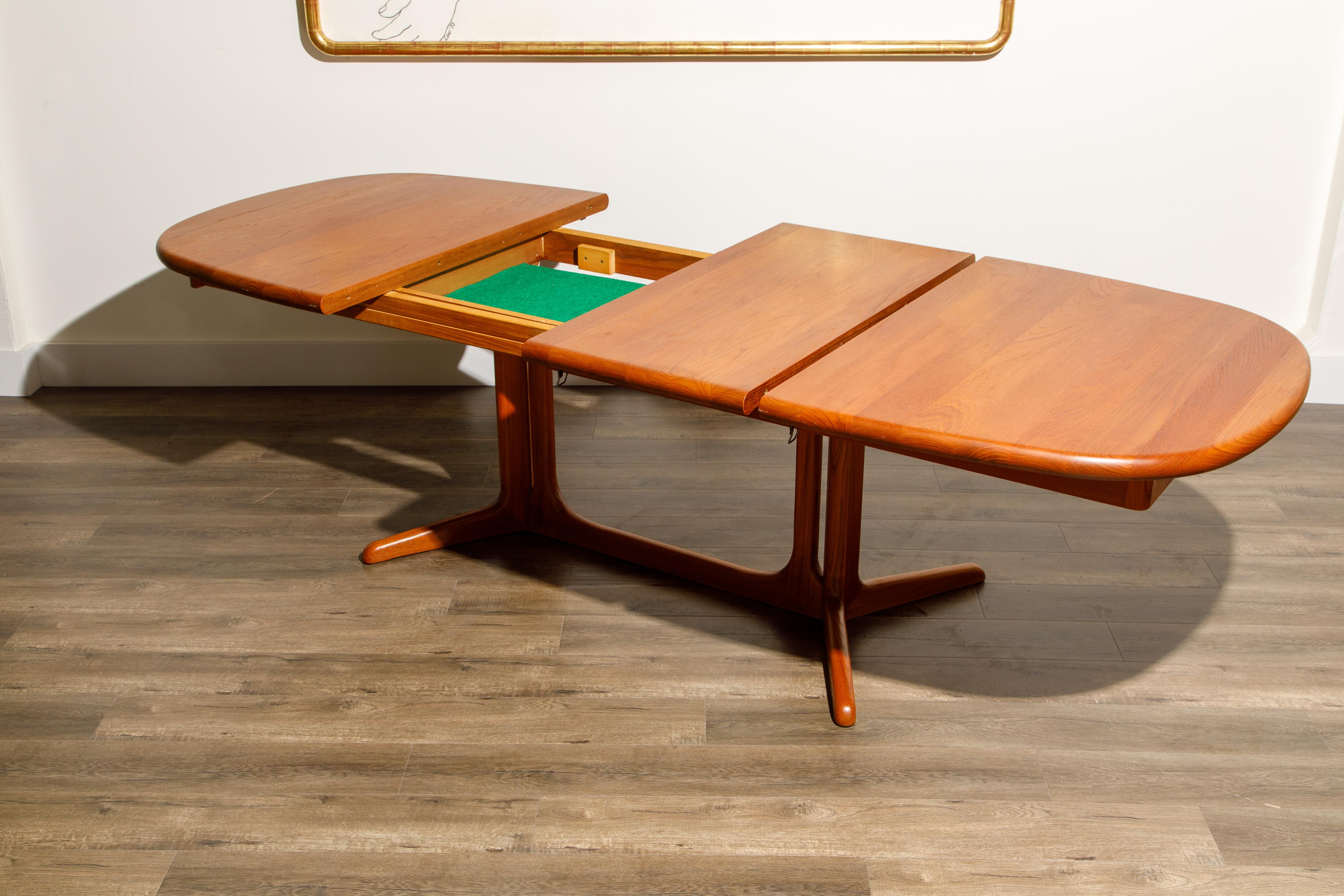 Niels Otto Moller for J.L. Møllers Møbelfabrik Teak Dining Set, c 1970, Signed In Good Condition In Los Angeles, CA