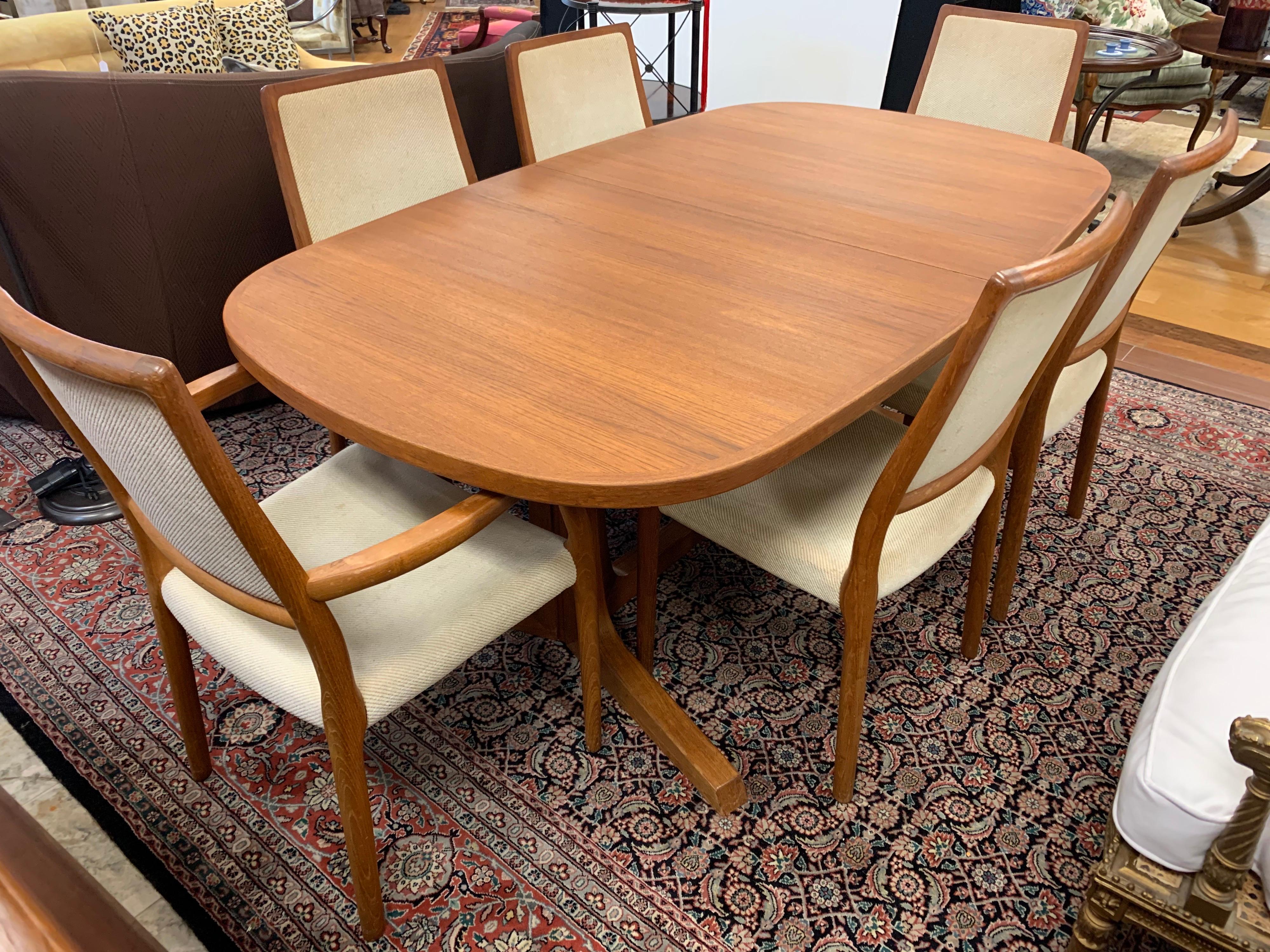 Mid-20th Century Niels Otto Moller for JL Moller Danish Modern Dining Room Set Table & 6 Chairs