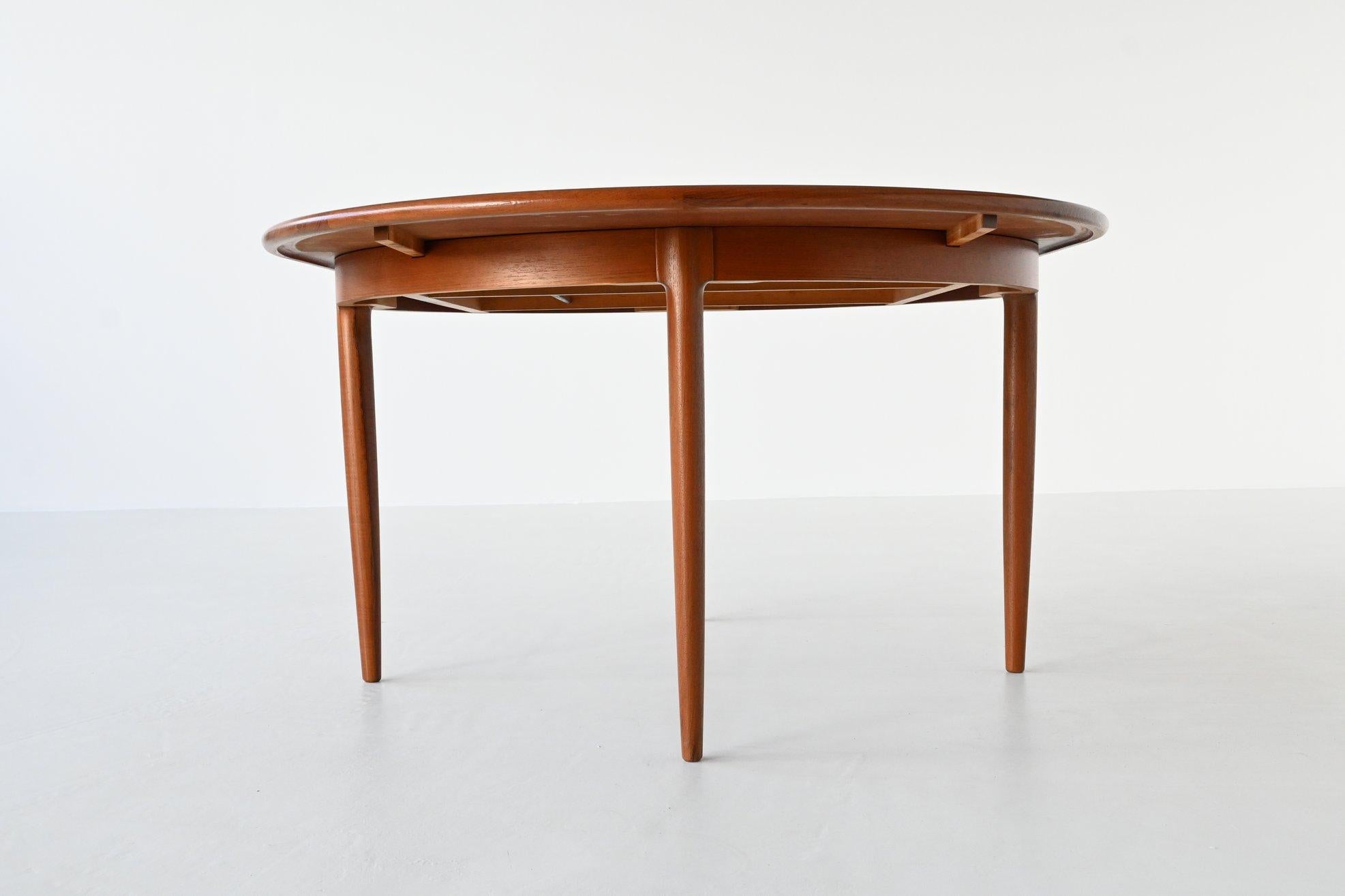 Niels Otto Moller Model 15 Extendable Dining Table Teak, Denmark, 1960 7