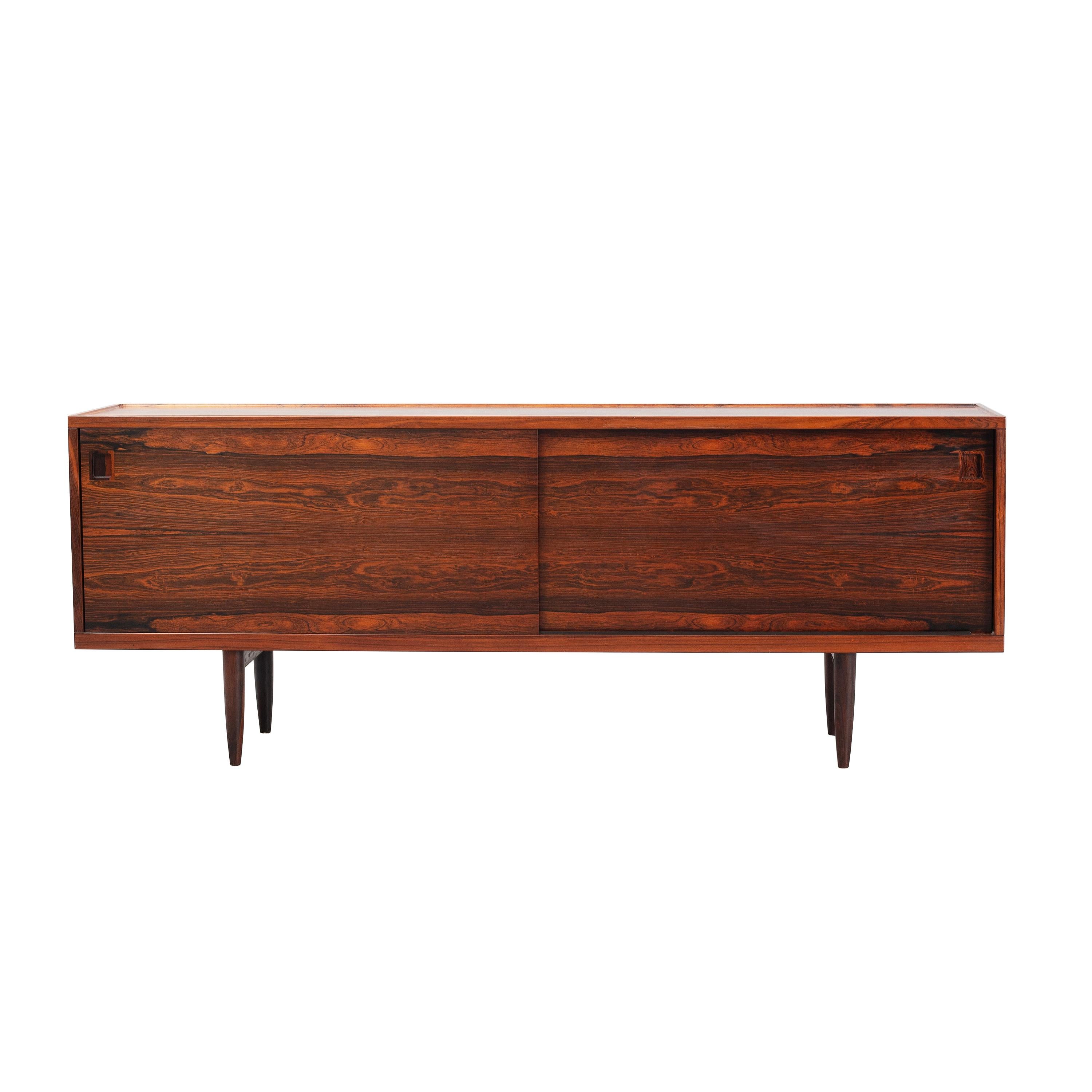 Mid-Century Modern Niels Otto Moller Model 20 rosewood sideboard. Denmark. For Sale