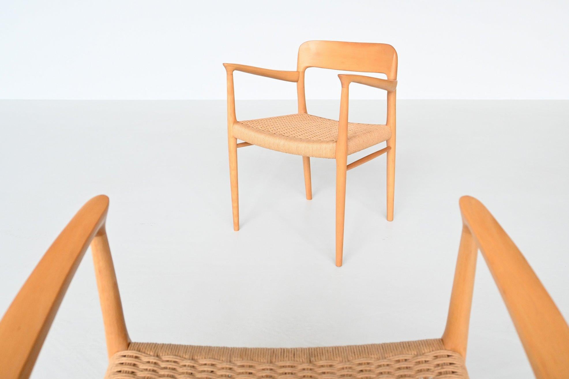 Niels Otto Moller Model 56 Pair of Dining Chairs, Denmark, 1954 1