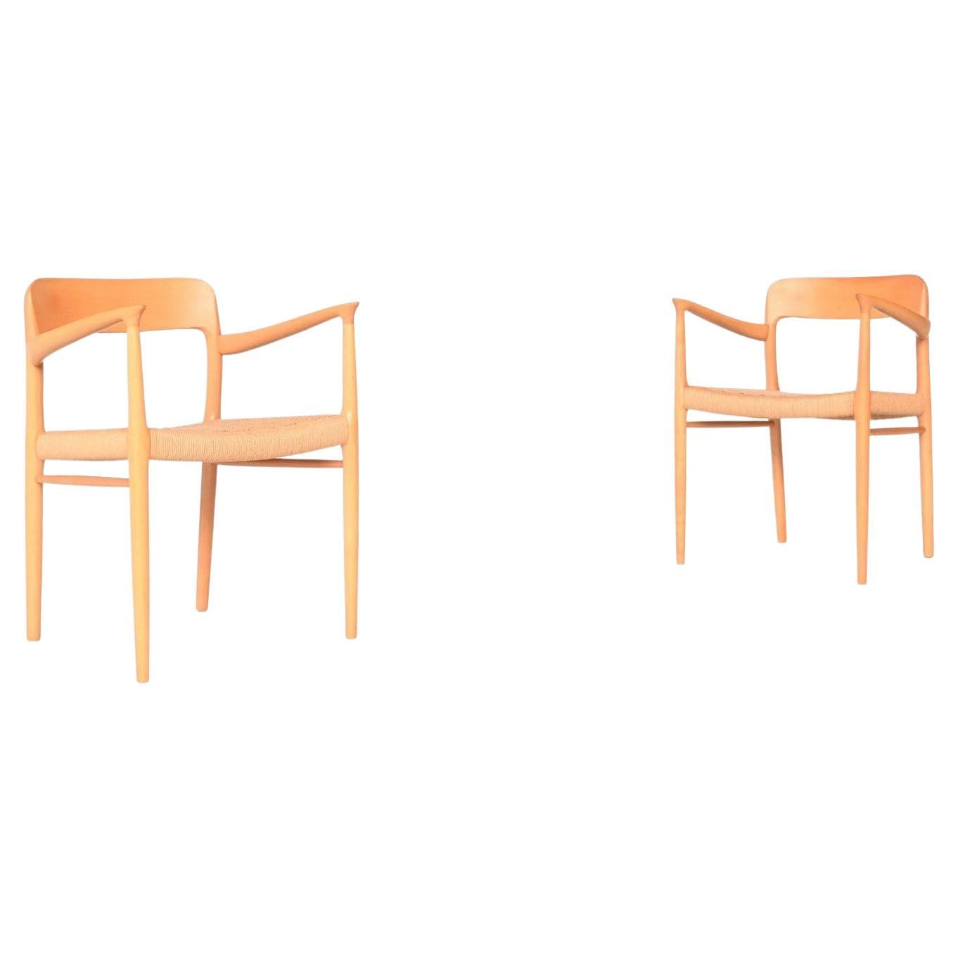 Niels Otto Moller Model 56 Pair of Dining Chairs, Denmark, 1954