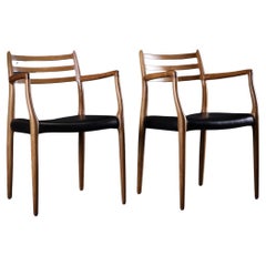Niels Otto Moller Model 62 Dining Chairs of Oak