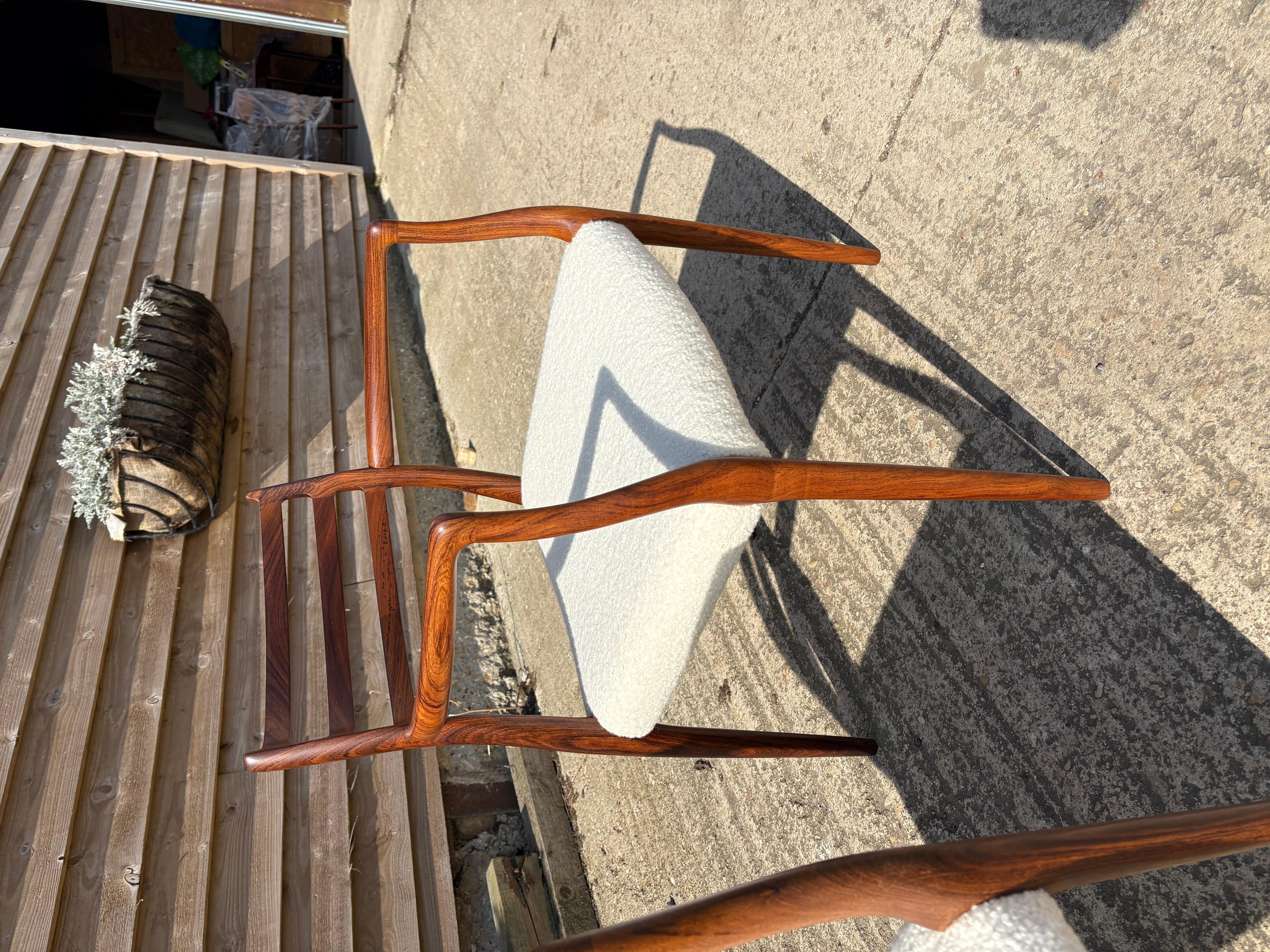Niels Otto Moller Model 62 Dining Chairs with Arms For Sale 3