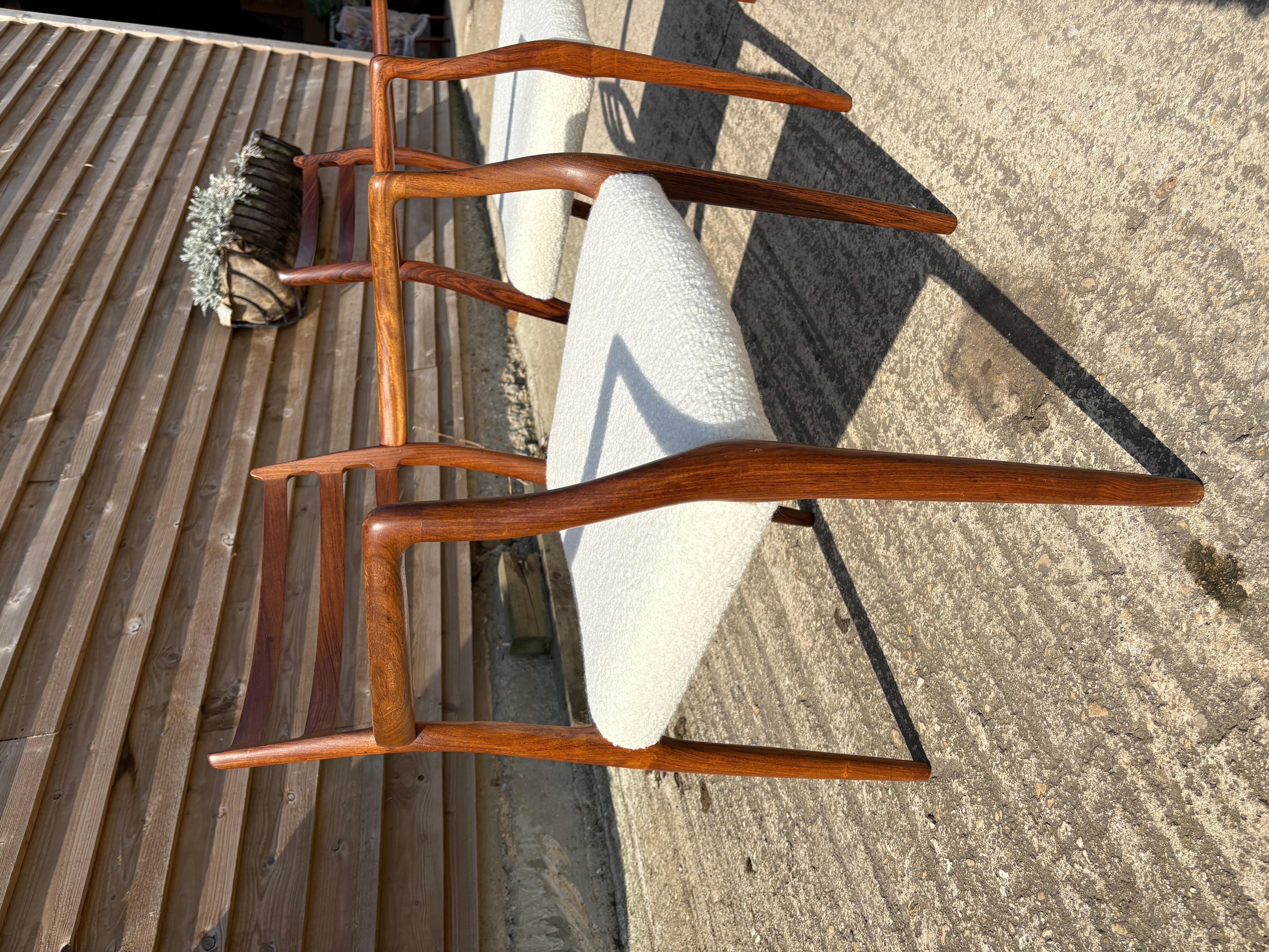 Niels Otto Moller Model 62 Dining Chairs with Arms For Sale 4