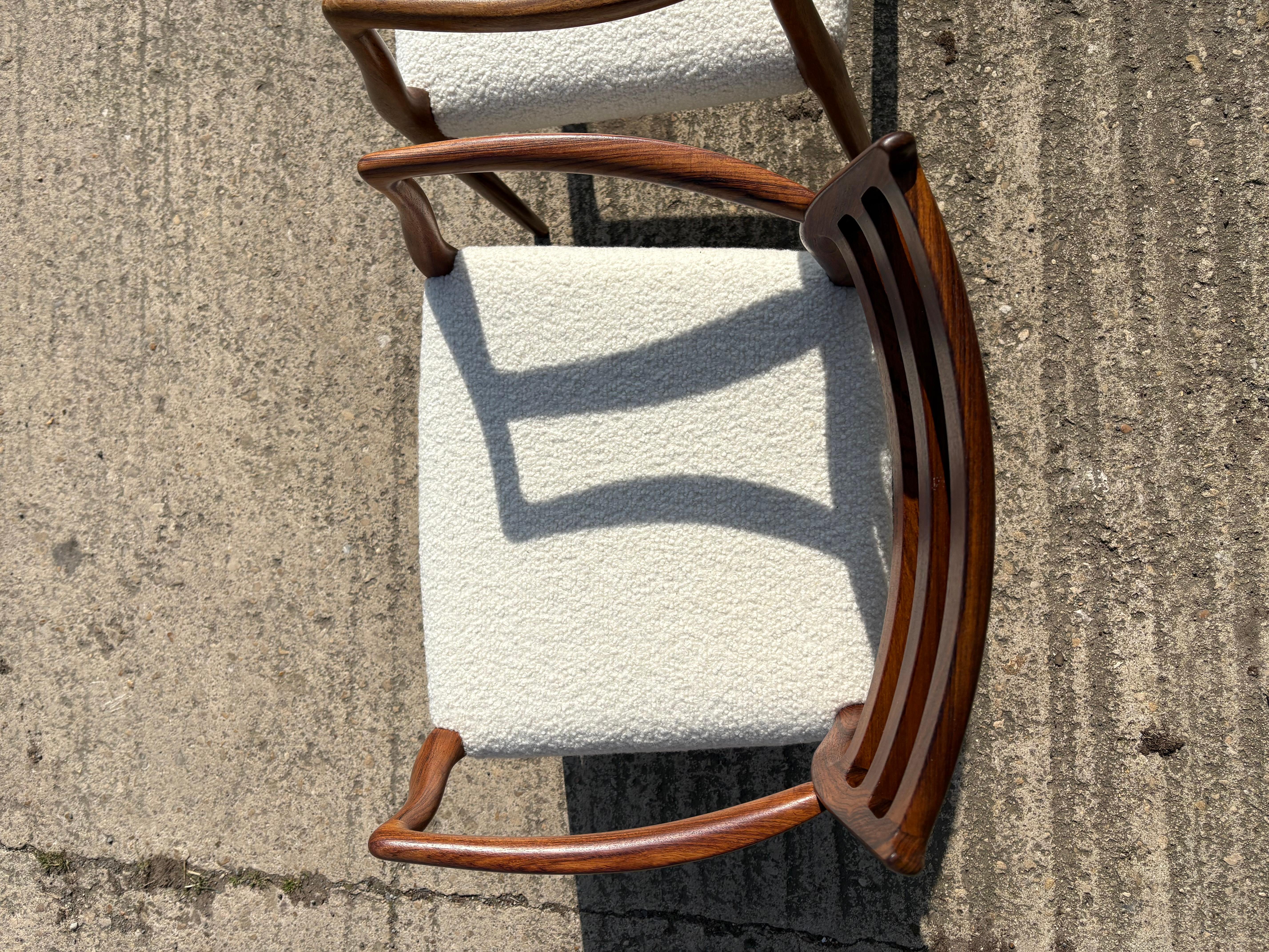 Niels Otto Moller Model 62 Dining Chairs with Arms For Sale 5