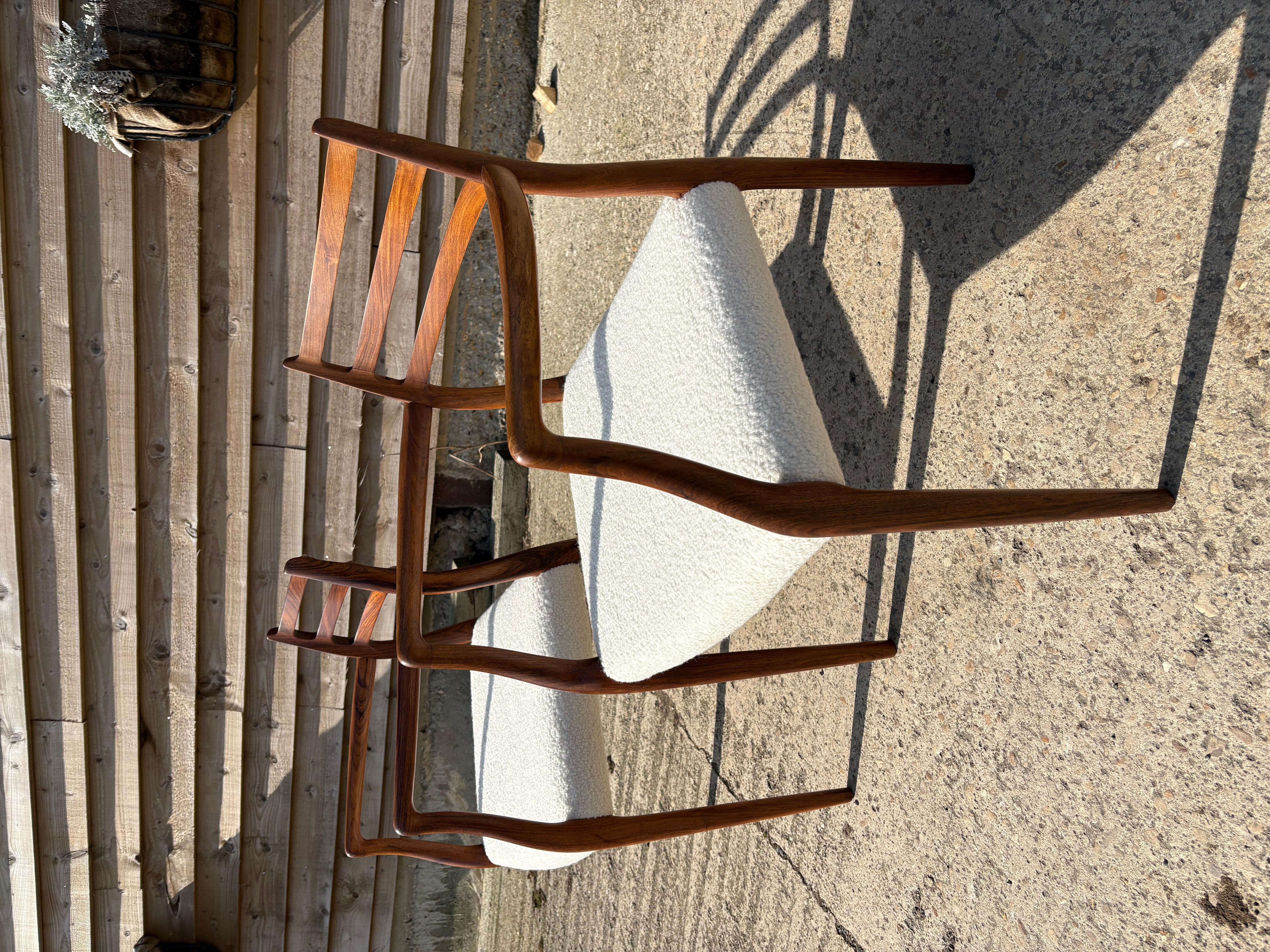 Danish Niels Otto Moller Model 62 Dining Chairs with Arms For Sale