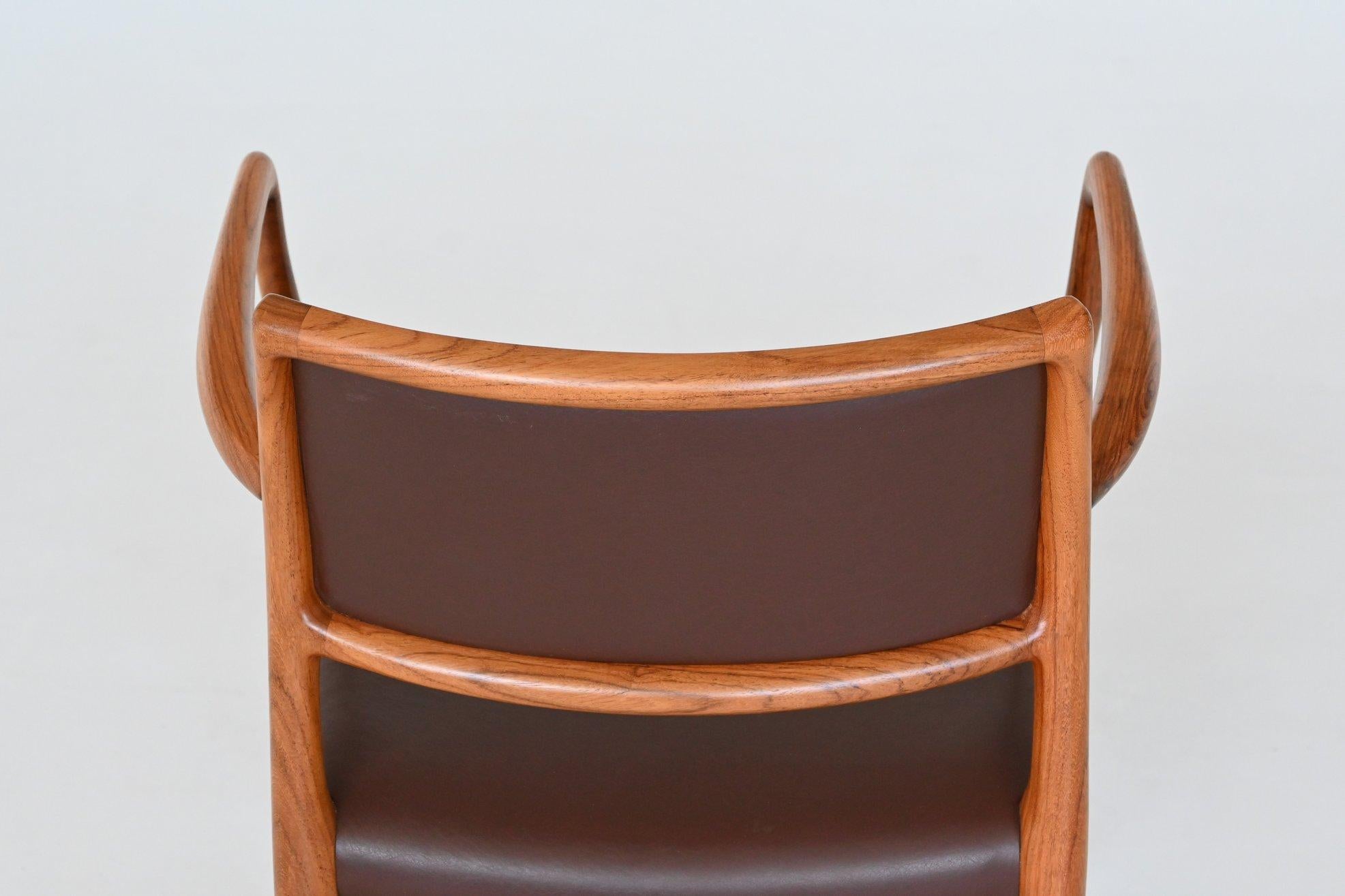 Niels Otto Moller Model 65 Armchairs in Rosewood, Denmark, 1968 9