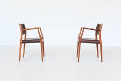 Fauteuils modèle 65 de Niels Otto Moller en bois de rose, Danemark, 1968