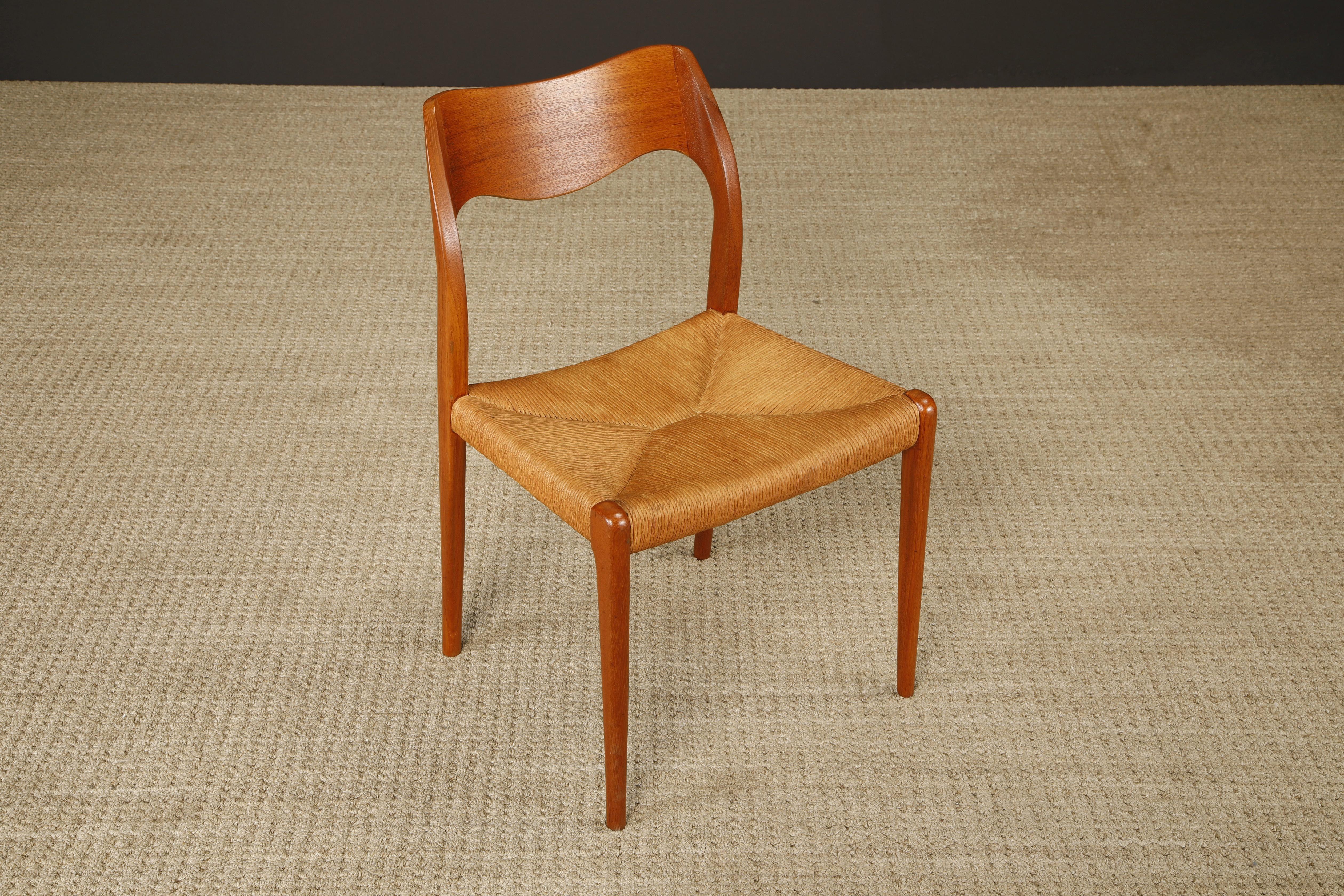 Sedie da pranzo 'Model 71' di Niels Otto Moller per J.L. Møllers Møbelfabrik, 1950 ca. in vendita 3