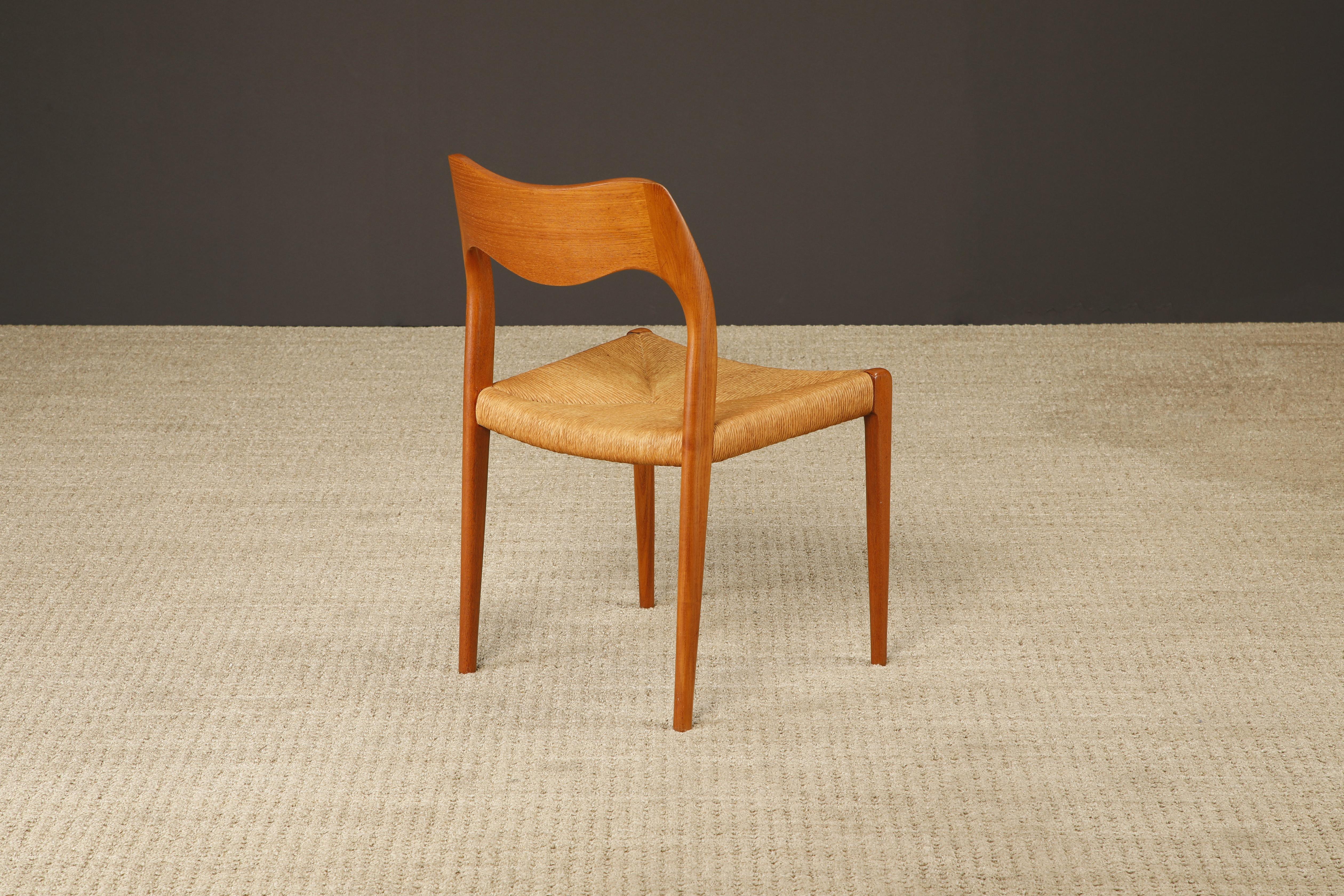 Sedie da pranzo 'Model 71' di Niels Otto Moller per J.L. Møllers Møbelfabrik, 1950 ca. in vendita 5