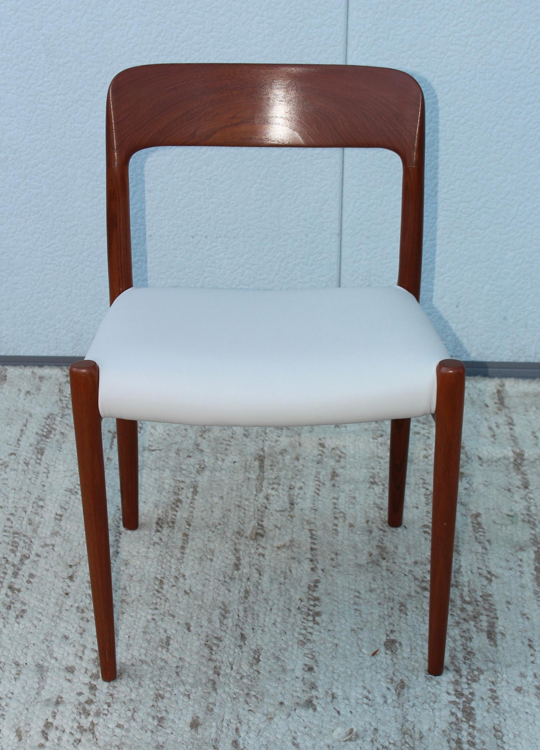 Niels Otto Moller Model 75 Teak and Leather Dining Chairs 14