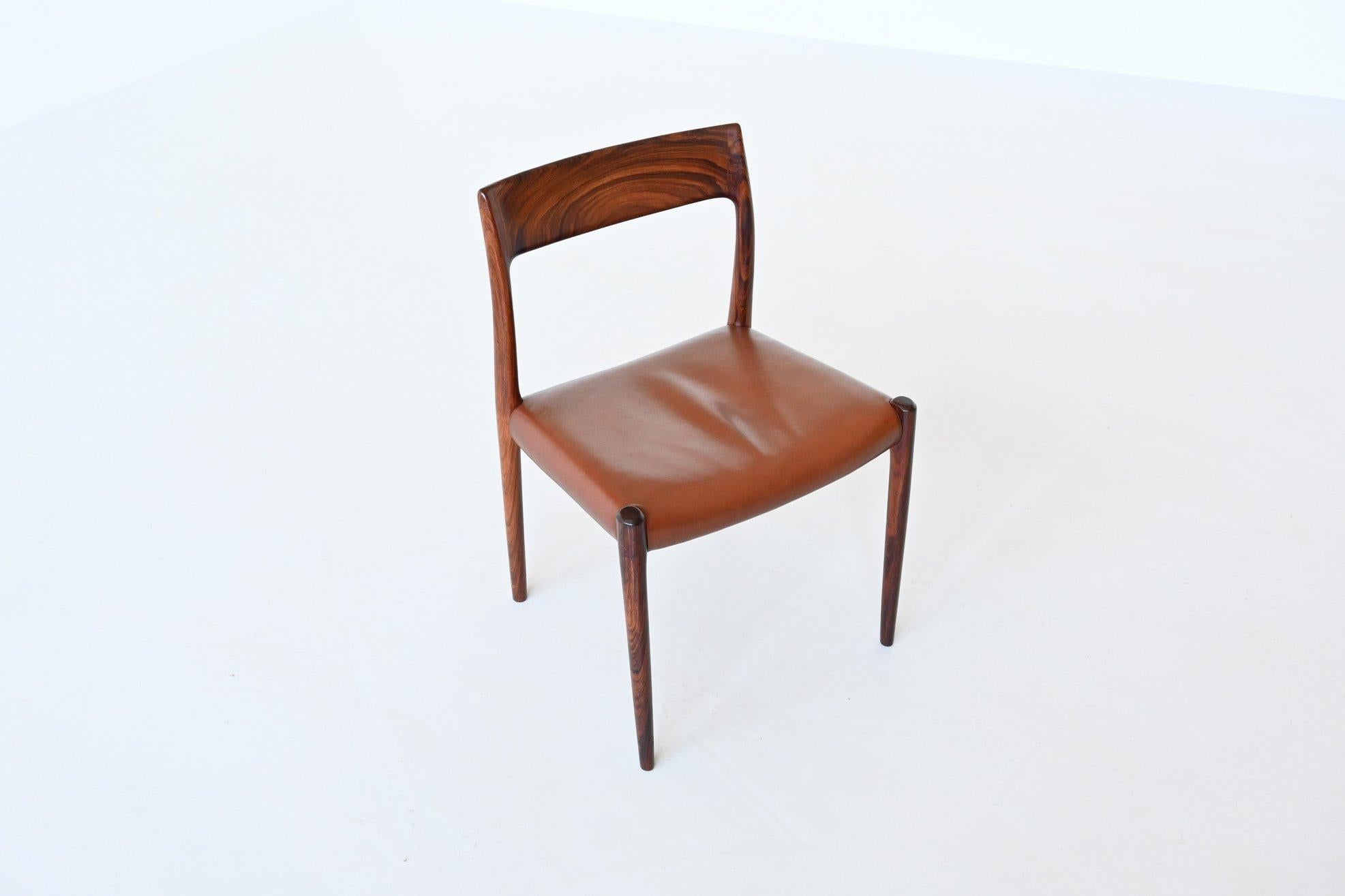 Niels Otto Moller Model 77 Dining Chairs Rosewood Denmark 1960 6