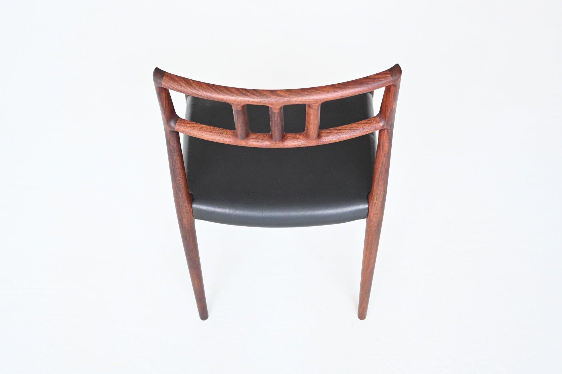 Mid-20th Century Niels Otto Moller Model 79 Rosewood Dining Chair, Denmark, 1960