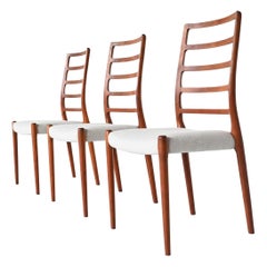 Niels Otto Moller Model 82 Teak Dining Chairs J.L. Moller Mobelfabrik Denmark 19