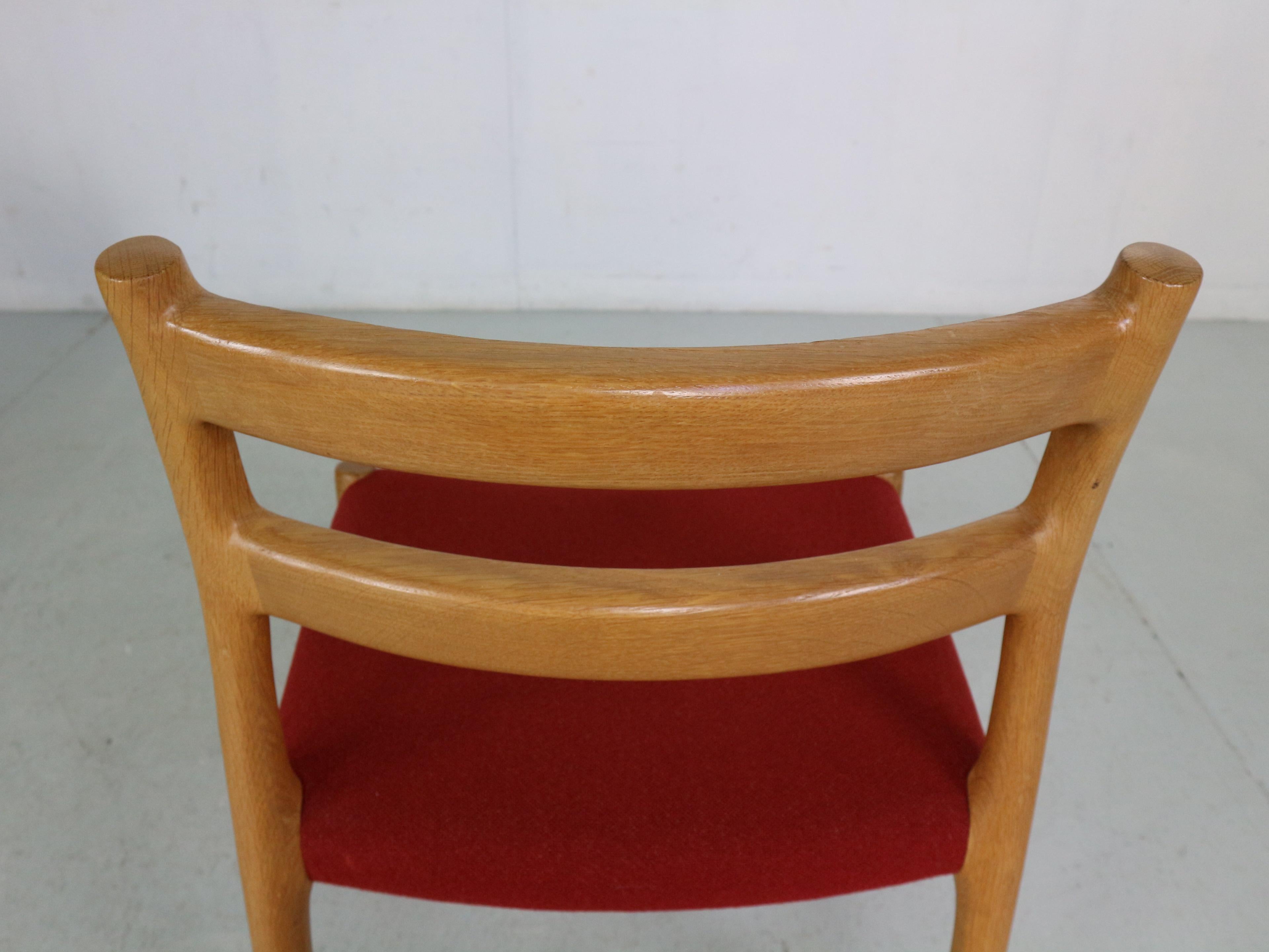 Niels Otto Moller Set of 4 Dining Chairs Model-84 for Højbjerg, Denmark 1970s For Sale 10