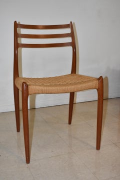 Niels Otto Moller Teak Chairs Model 78
