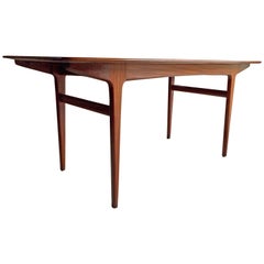Table de salle à manger en teck Niels Otto Møller JL Møbelfabrik Danemark, milieu du siècle