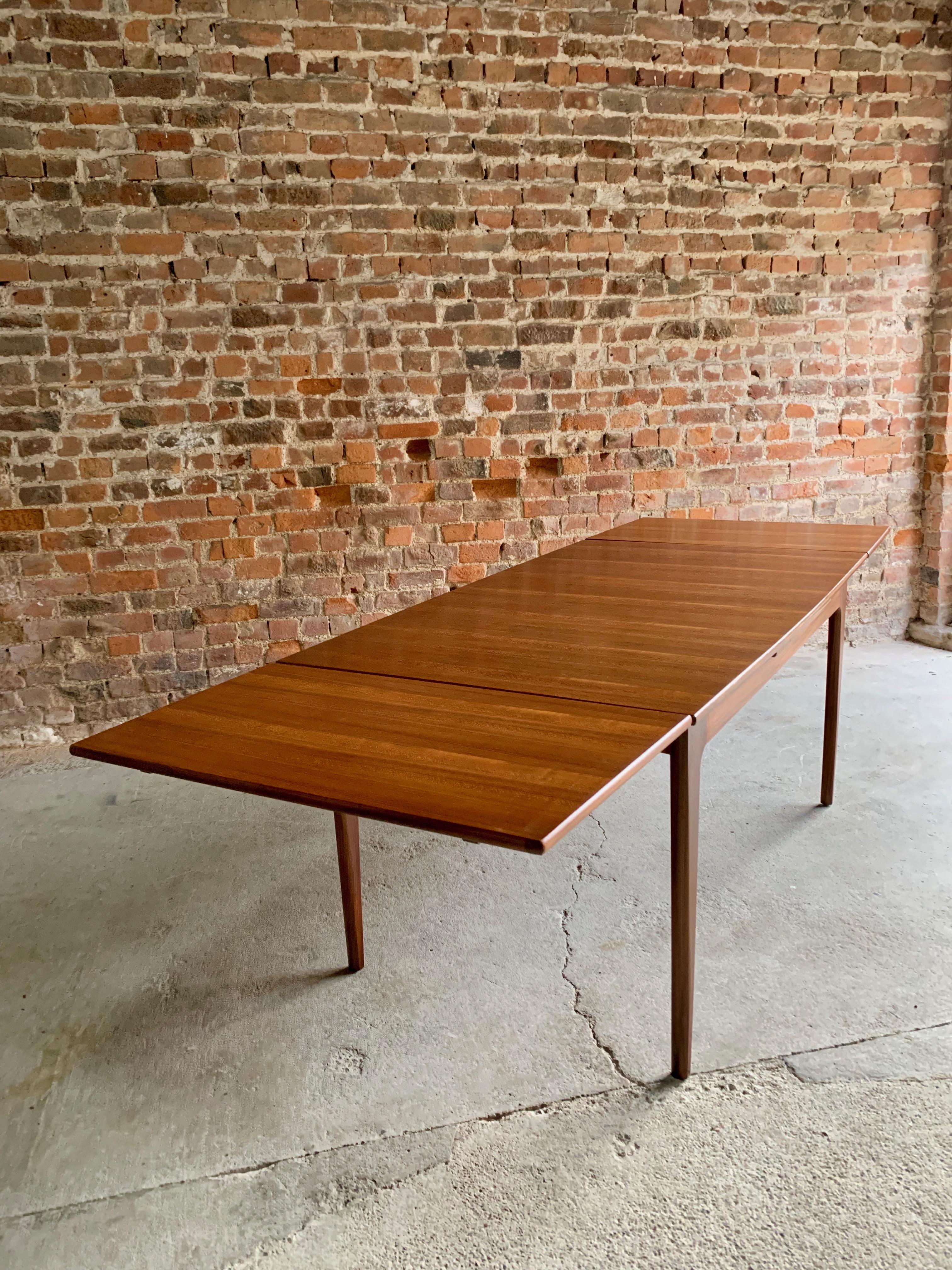 Mid Century Modern J L Moller Danish Teak Extending Refectory