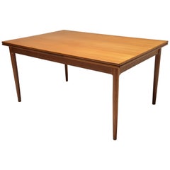 Niels Otto Moller Table de salle à manger en teck à abattant Scandinavian Modern Midcentury