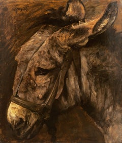 'Study of a Donkey', Paris Salon, Danish Royal Academy, Benezit, Thieme-Becker