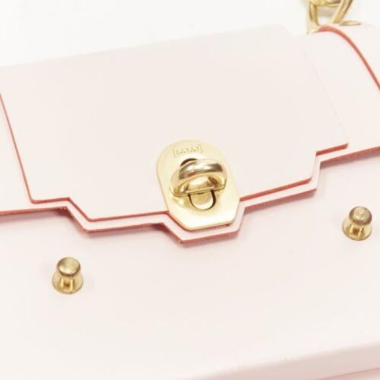 NIELS PEERAER Recycle rosa Halbmondtasche aus pflanzlichem Leder mit Henkel im Angebot 2