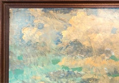 Early Naturalistic Nautical Painting of a Whaling Ship and Crew at Sea