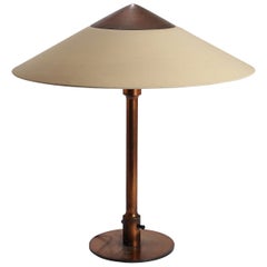 Niels Rasmusen Thykier, "T3 Major", Table Lamp Made of Browned Brass