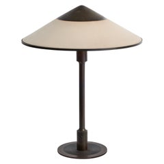 Niels Rasmussen Thykier, lampada da tavolo, ottone, carta, Danimarca, anni '30