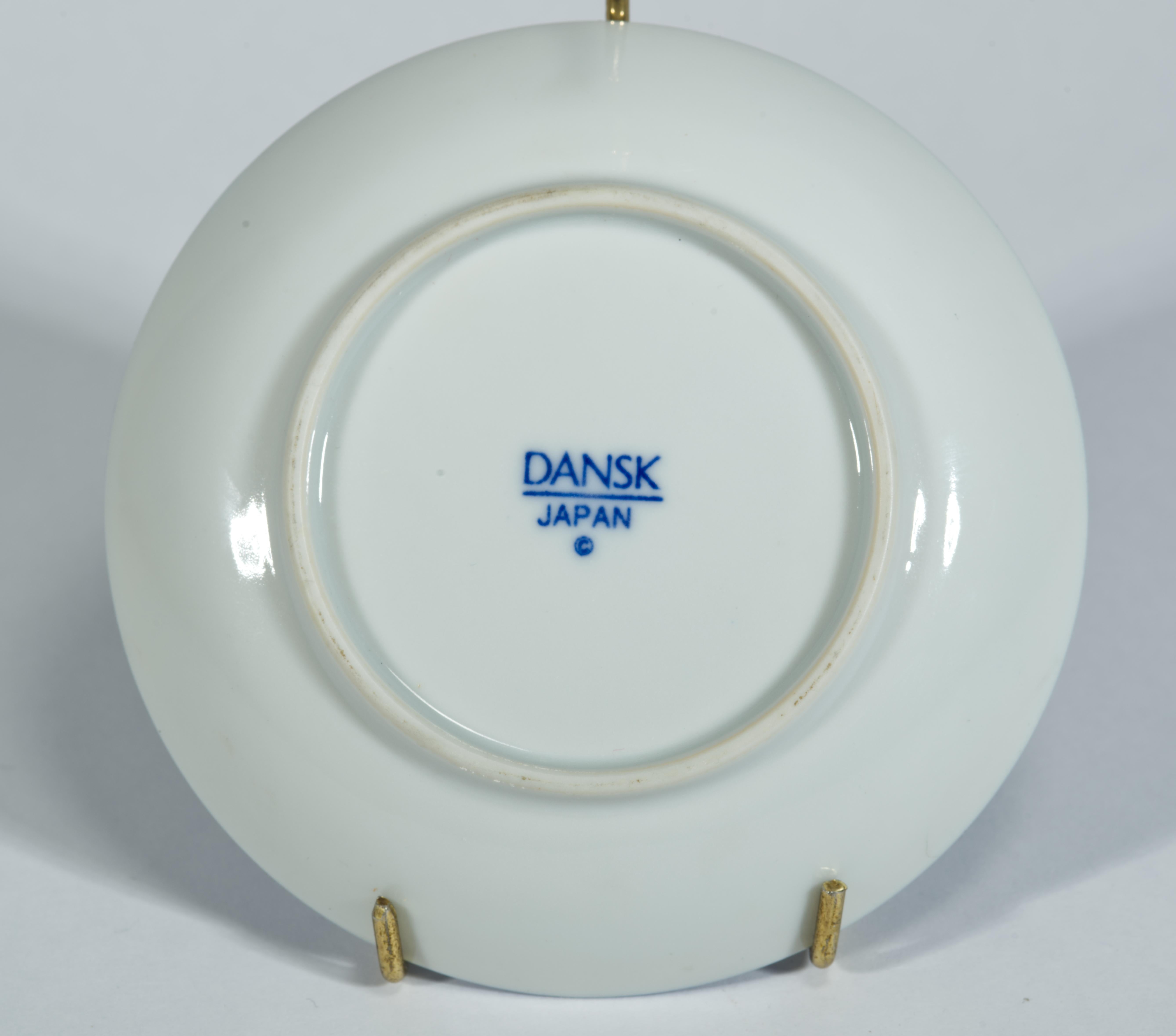 Niels Refsgaard for Dansk Arabesque Set of 4 Porcelain Coasters Japonés en venta