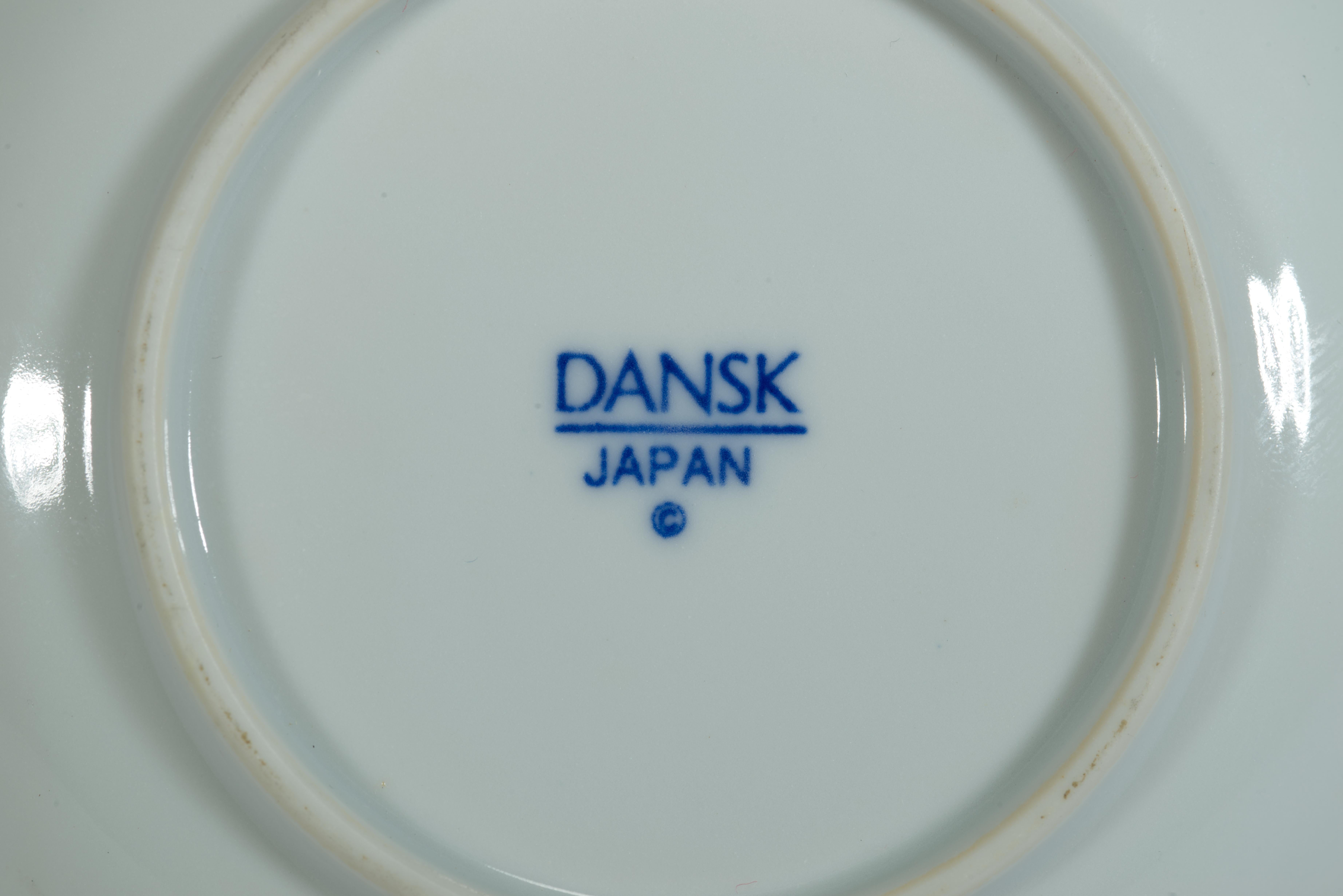 Niels Refsgaard for Dansk Arabesque Set of 4 Porcelain Coasters en Bueno estado para la venta en Clifton Springs, NY