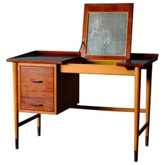 Niels Vodder, Beech and Mahogany Dressing Table