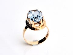 Niels Westerback 14k & Blue Topaz Cocktail Ring