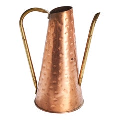 Nielsen, Pitcher, Brass, Copper, Denmark, 1950s Nielsen, Pitcher, Brass, Copper, Denmark, 1950s