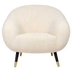 Fauteuil Niemeyer, laiton et COM, Insidherland de Joana Santos Barbosa